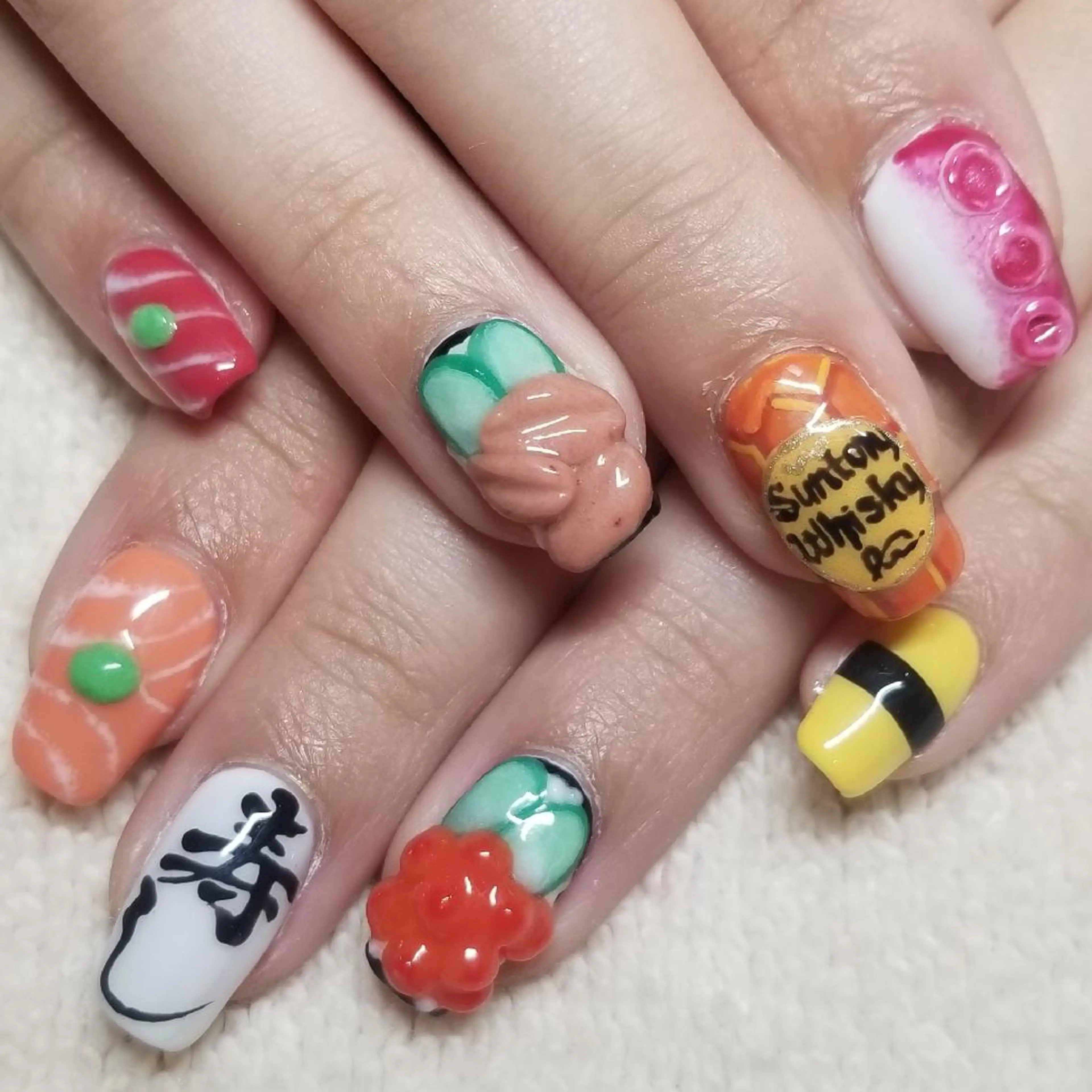 ネイル スクエアネイル ハンドネイル よしだ ひろきのネイルデザイン