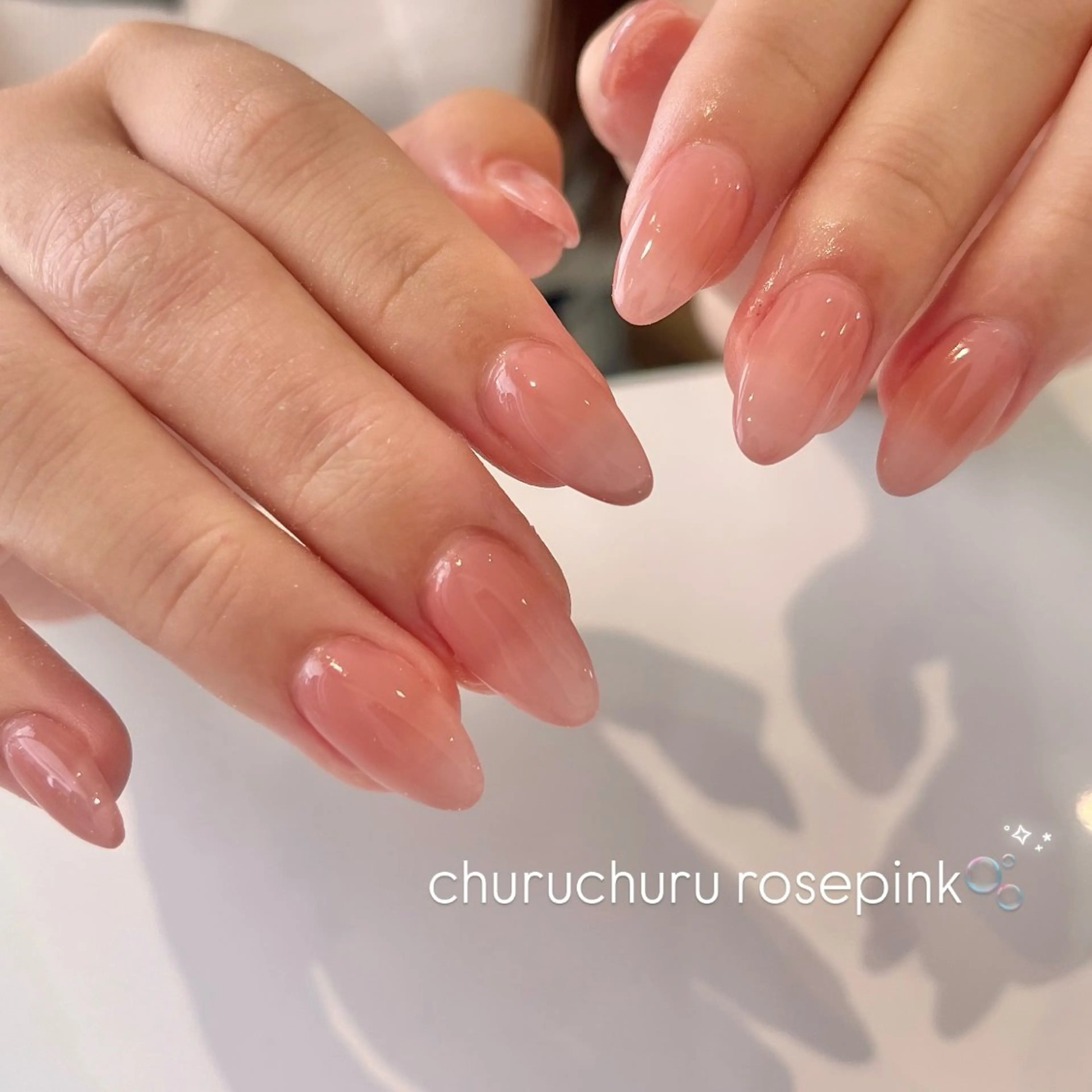 ネイル ピンク ハンドネイル ballie／小野原 なつみのネイルデザイン