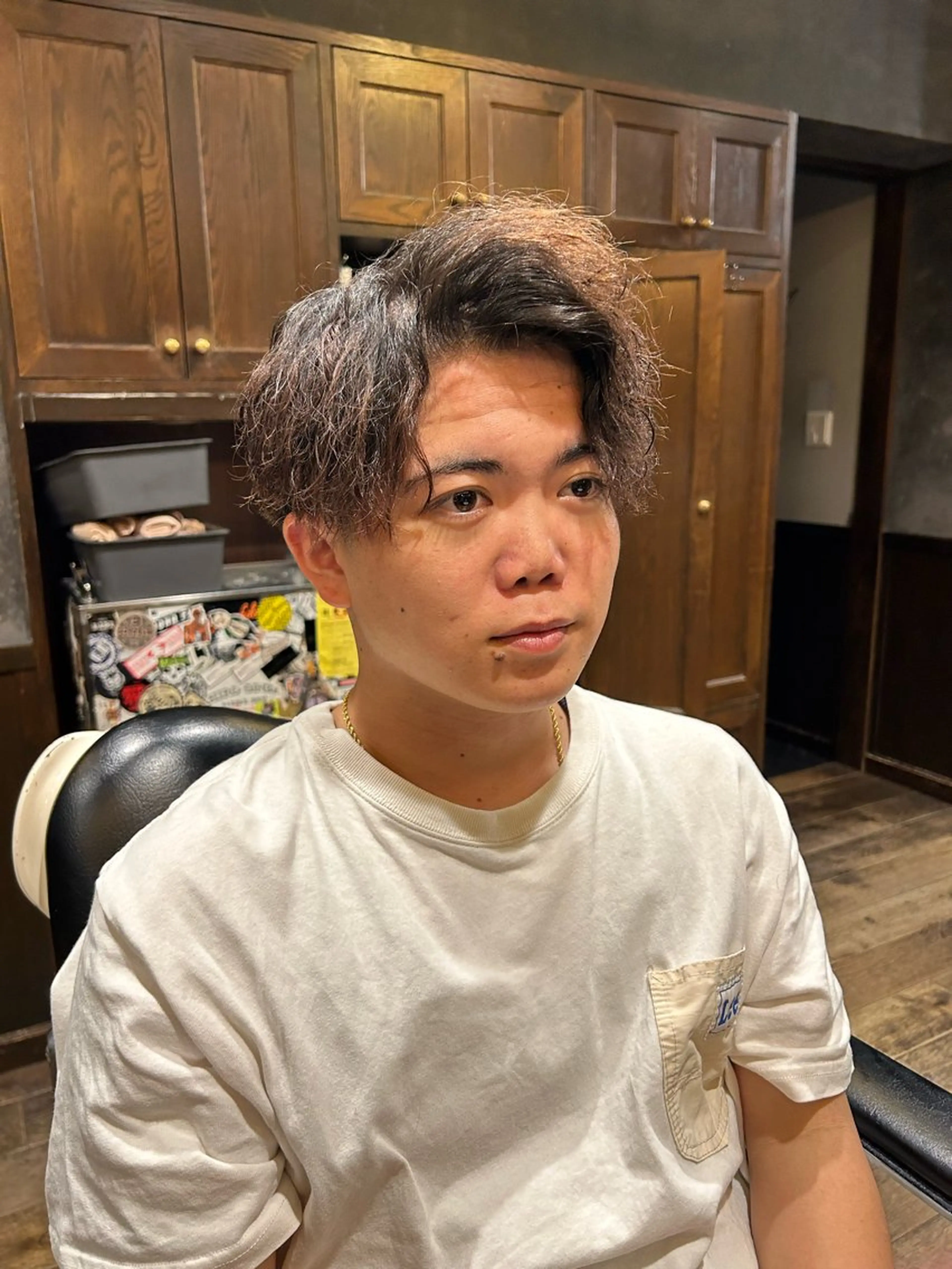 パーマ メンズ 田場 彪太郎のヘアスタイル