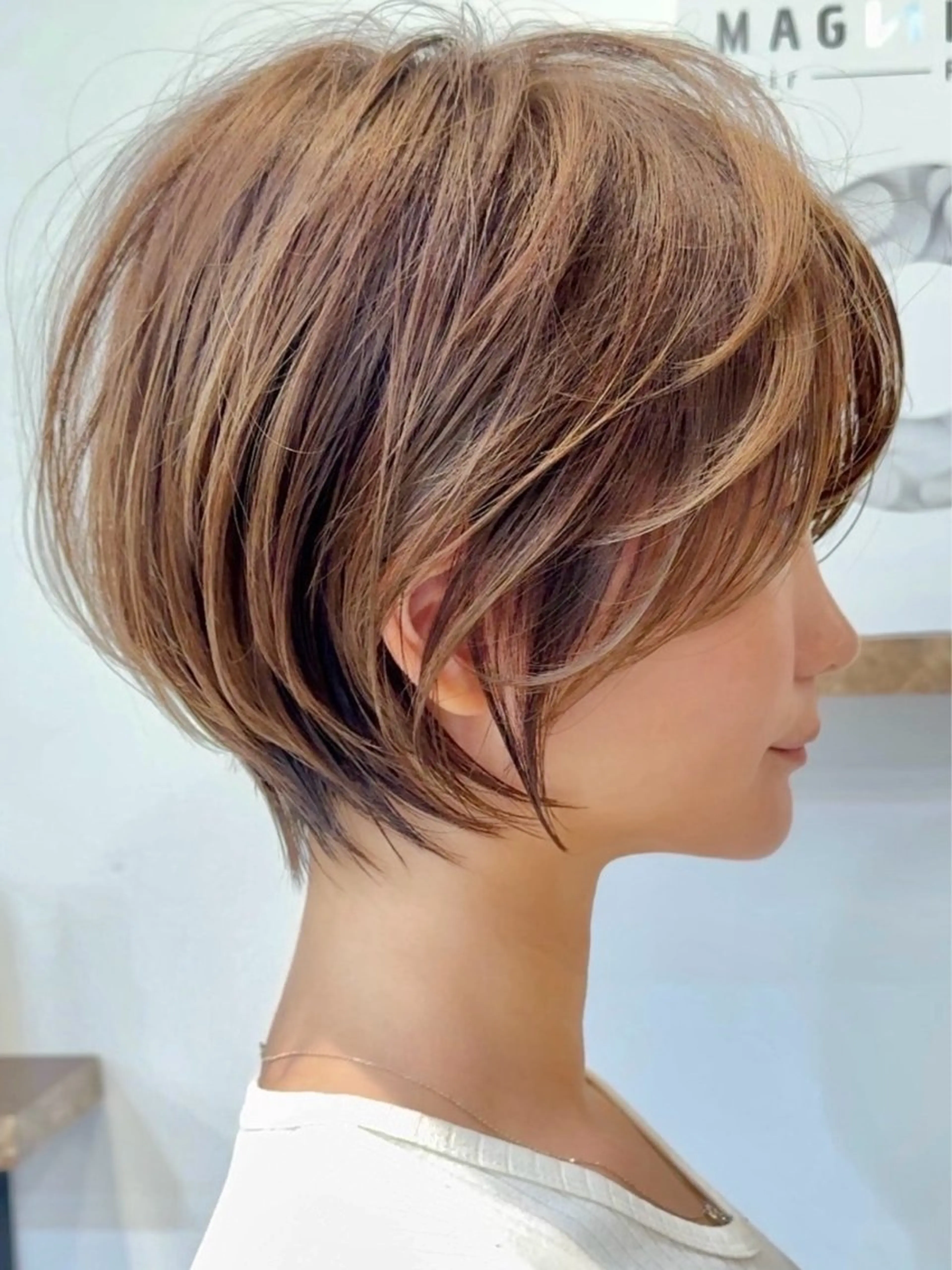 ショート カット 🎀韓国ボブ/ハイト ーン/まりん🎀のヘアスタイル