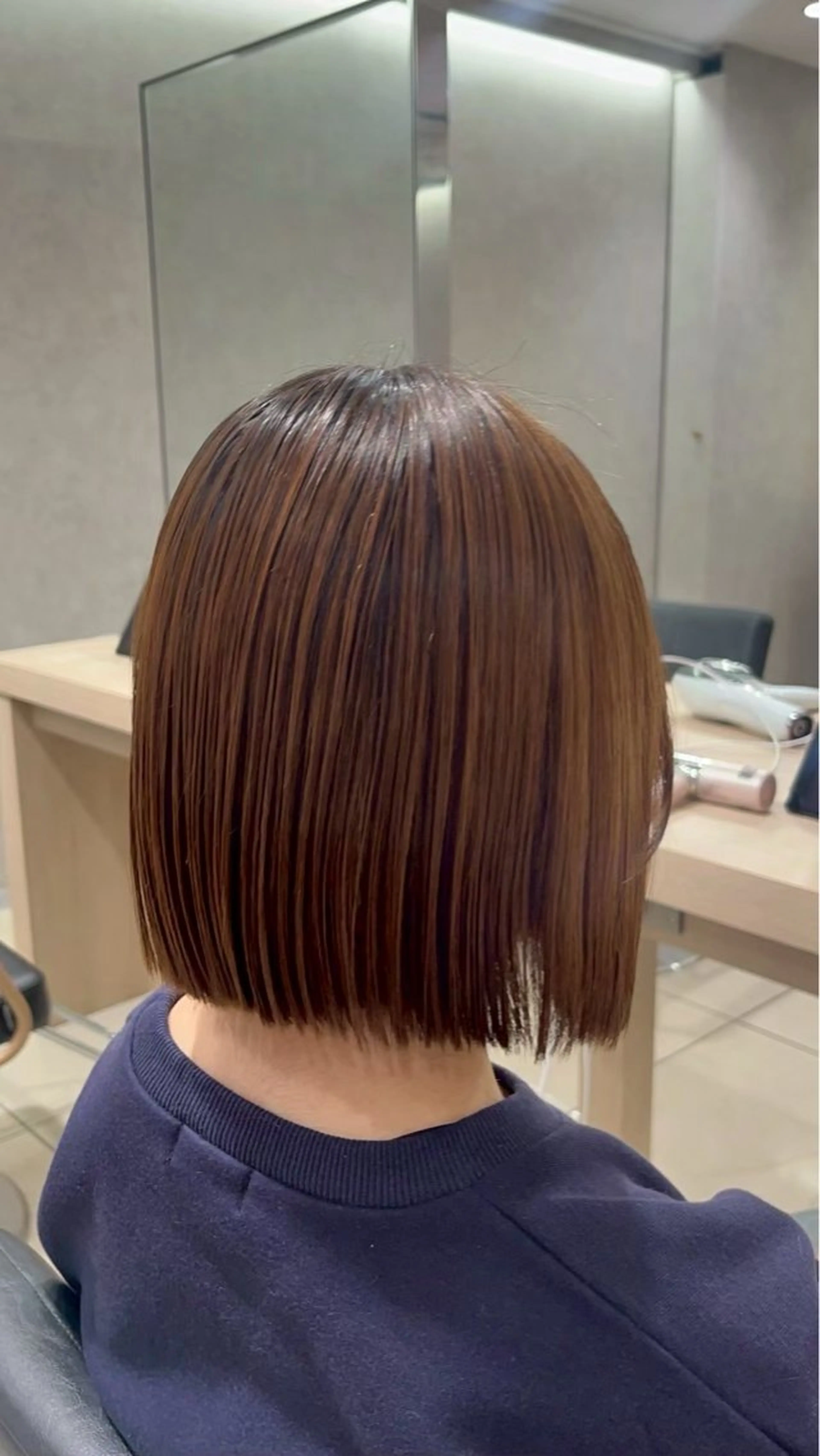 ミディアム カラー ヘアカラー トリートメント 🍒カラー/縮毛🍒 こばるのヘアスタイル