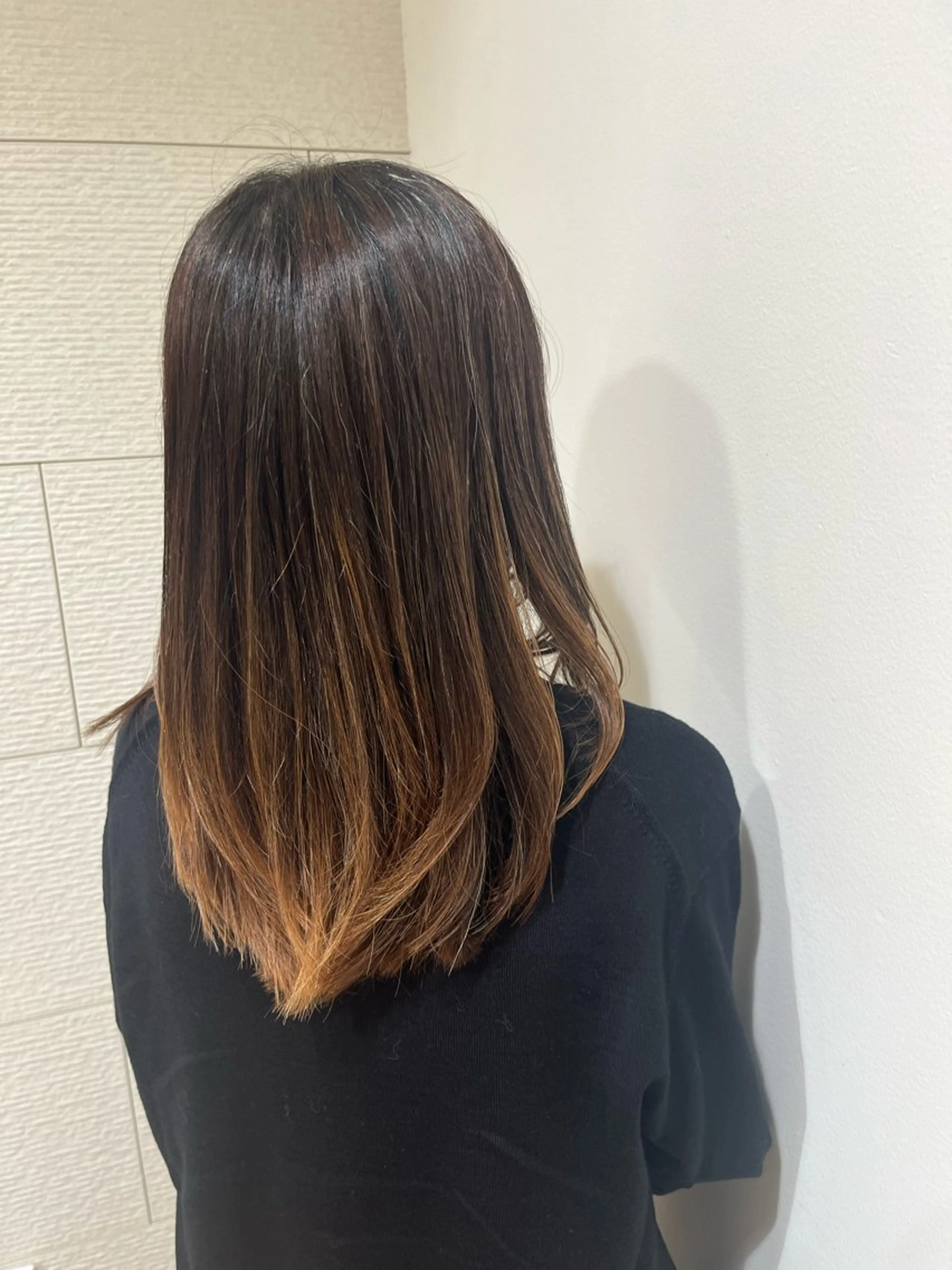 ロング レイヤーカット カット かすみ  ︎︎のヘアスタイル