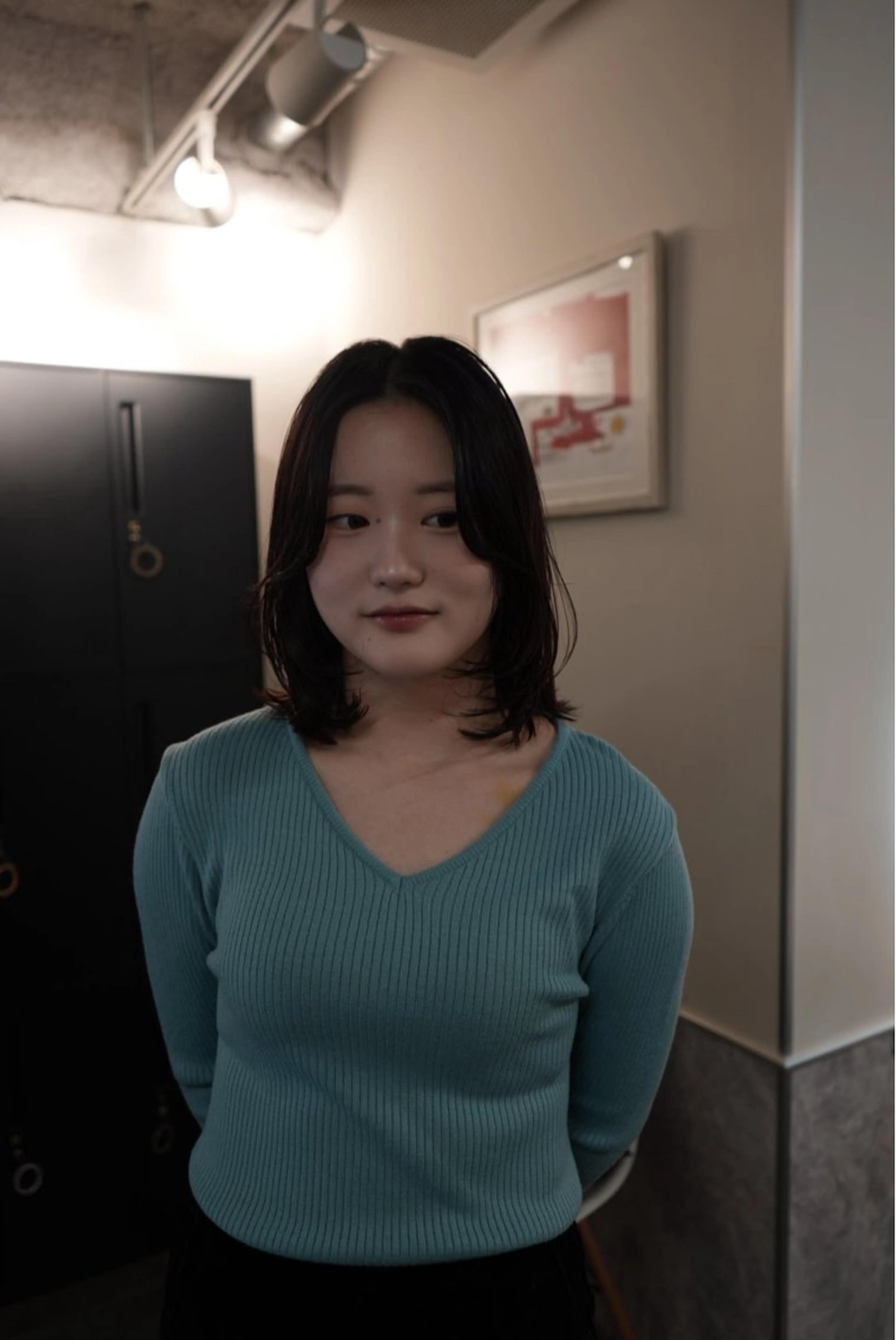 ミディアム ボブレイヤー ボブ レイヤーカット カット トリートメント 新宿/ハイトーン /パーマ/戸羽のヘアスタイル