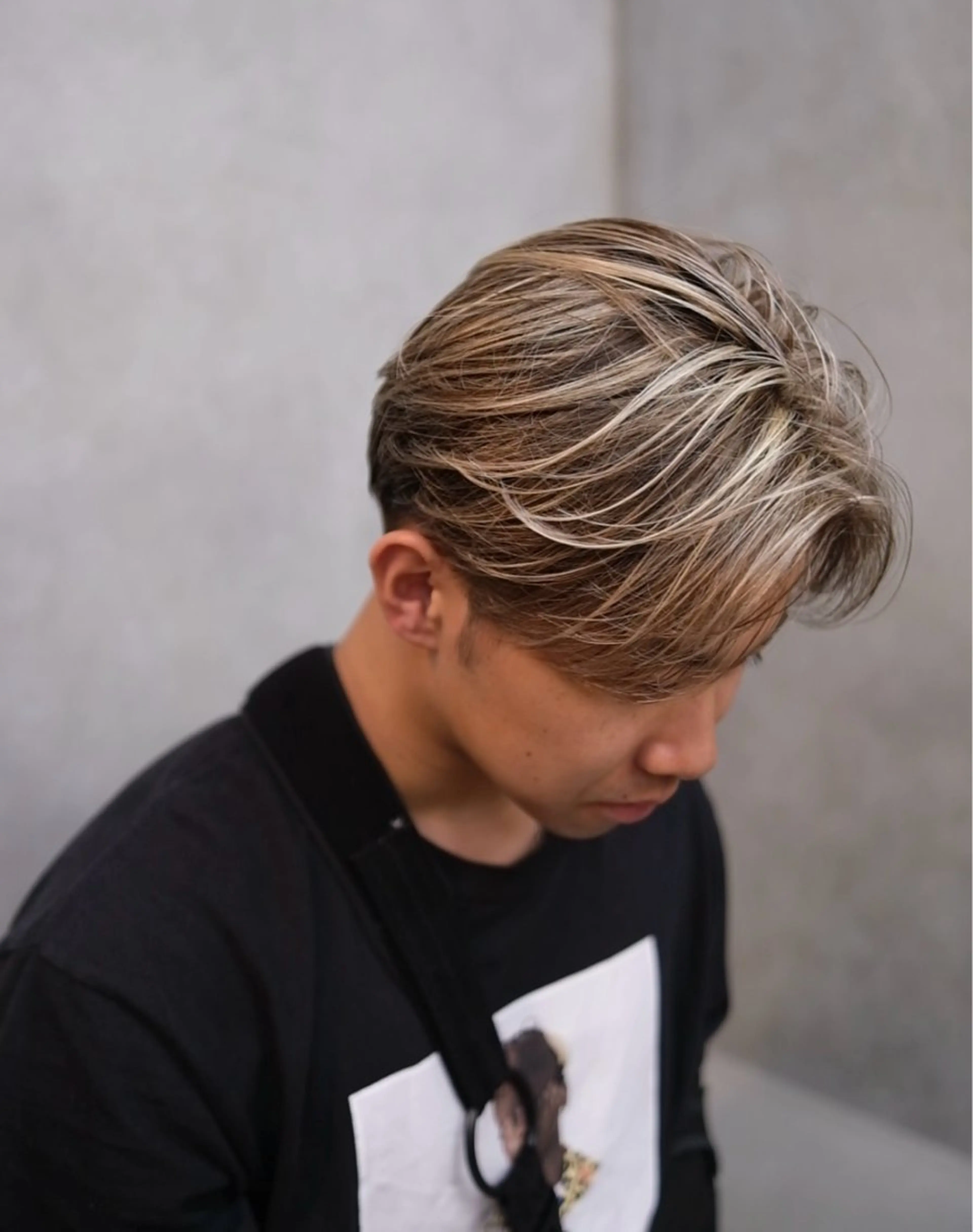 ショート カラー メンズ メンズメッシュ ベージュカラー メッシュ 外国人風カラー BELO/ yuzuのヘアスタイル