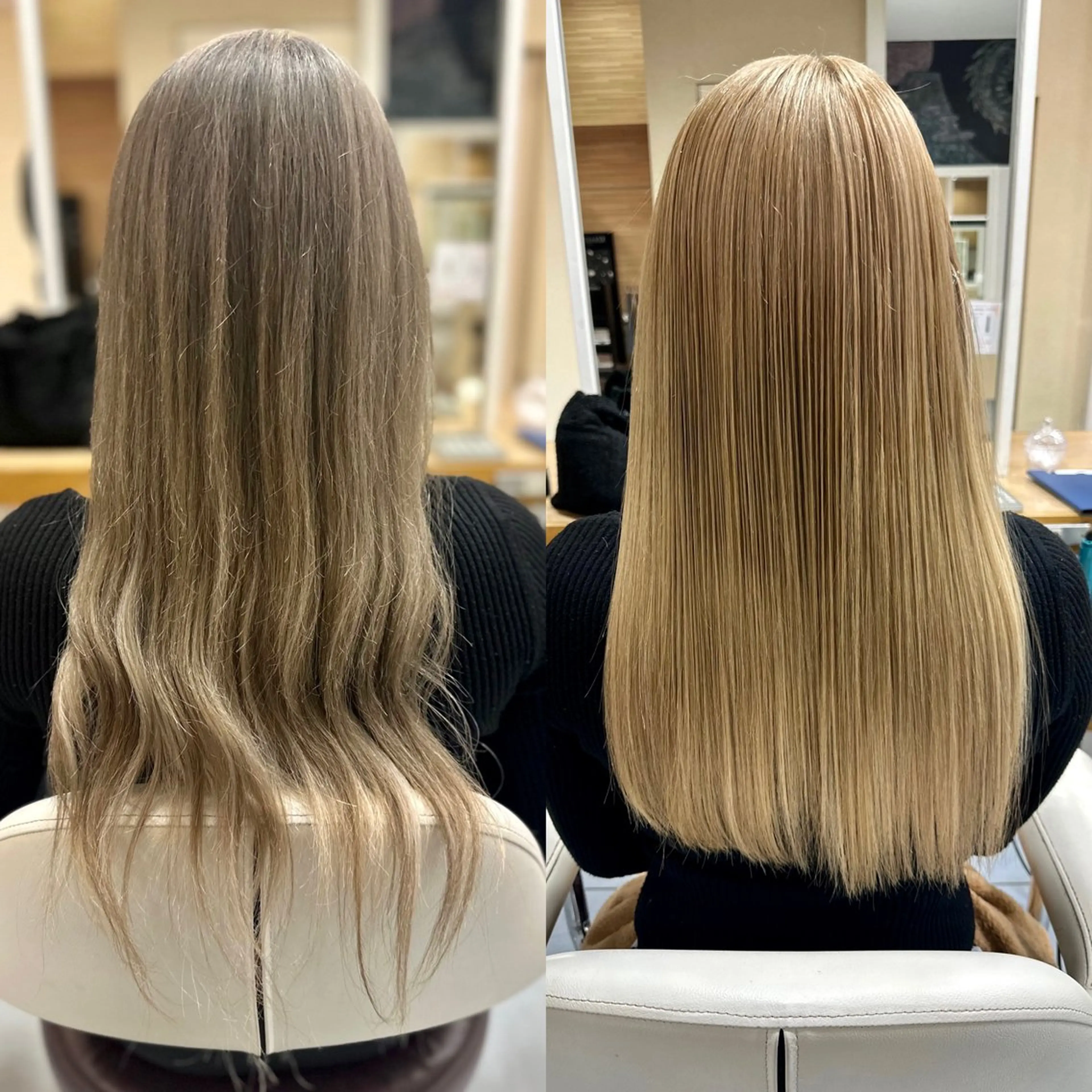 ロング パーマ 縮毛矯正 トリートメント 髪質改善/縮毛矯正 /ブリーチ矯正/岡部のヘアスタイル