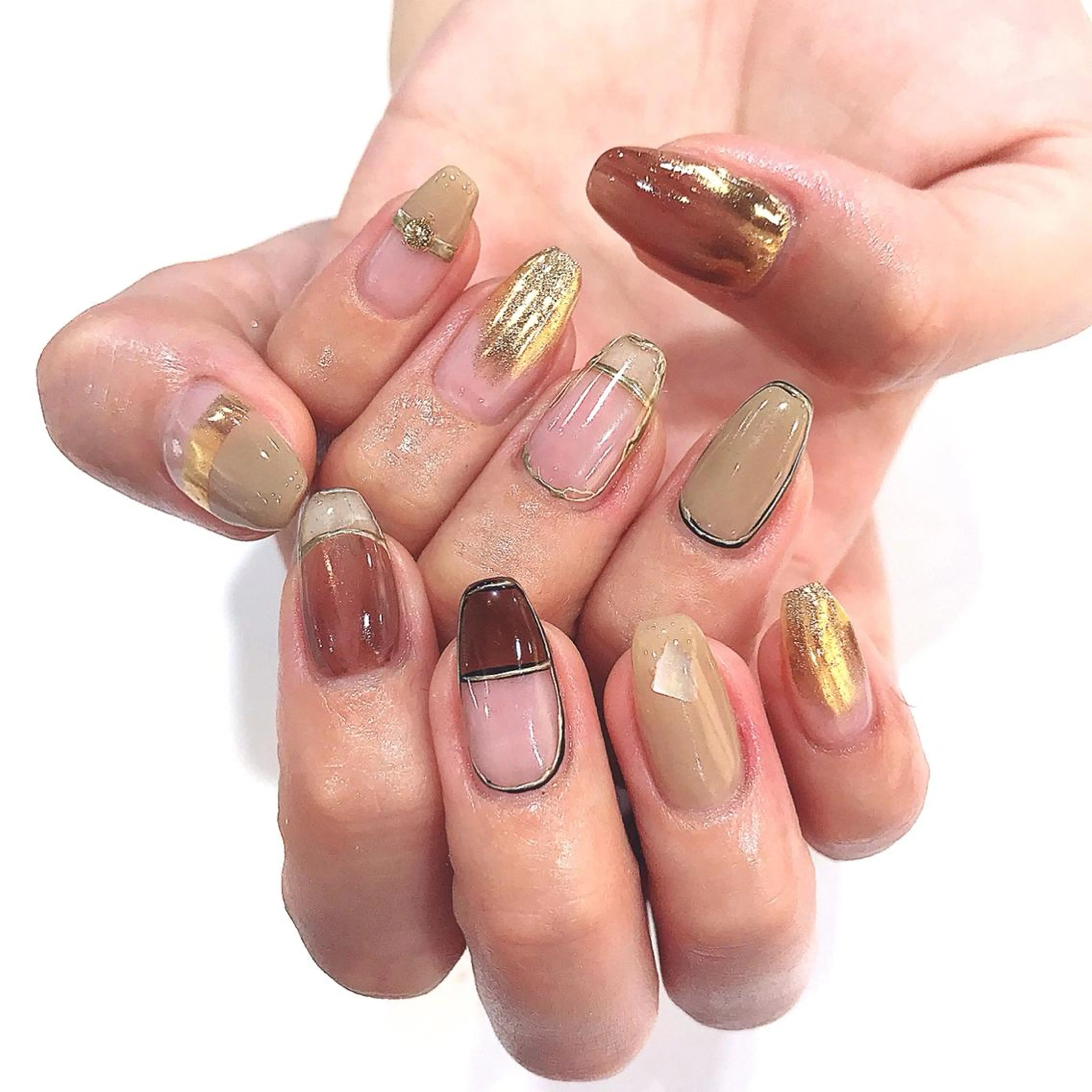 ネイル ニュアンスネイル Allure小山店 後藤文香のネイルデザイン