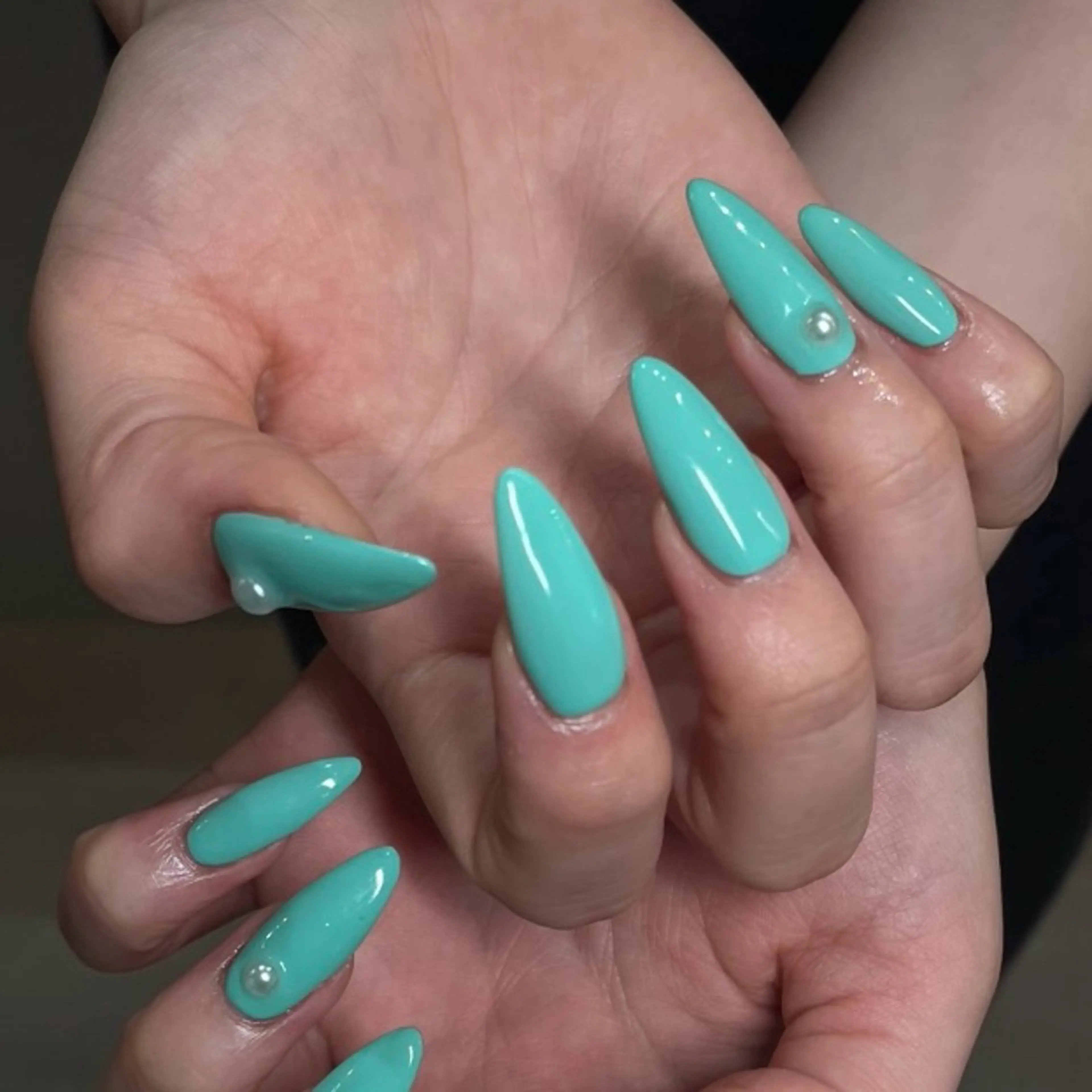 ネイル ロングネイル ワンカラーネイル ハンドネイル 🦋hana / nail / AOのネイルデザイン