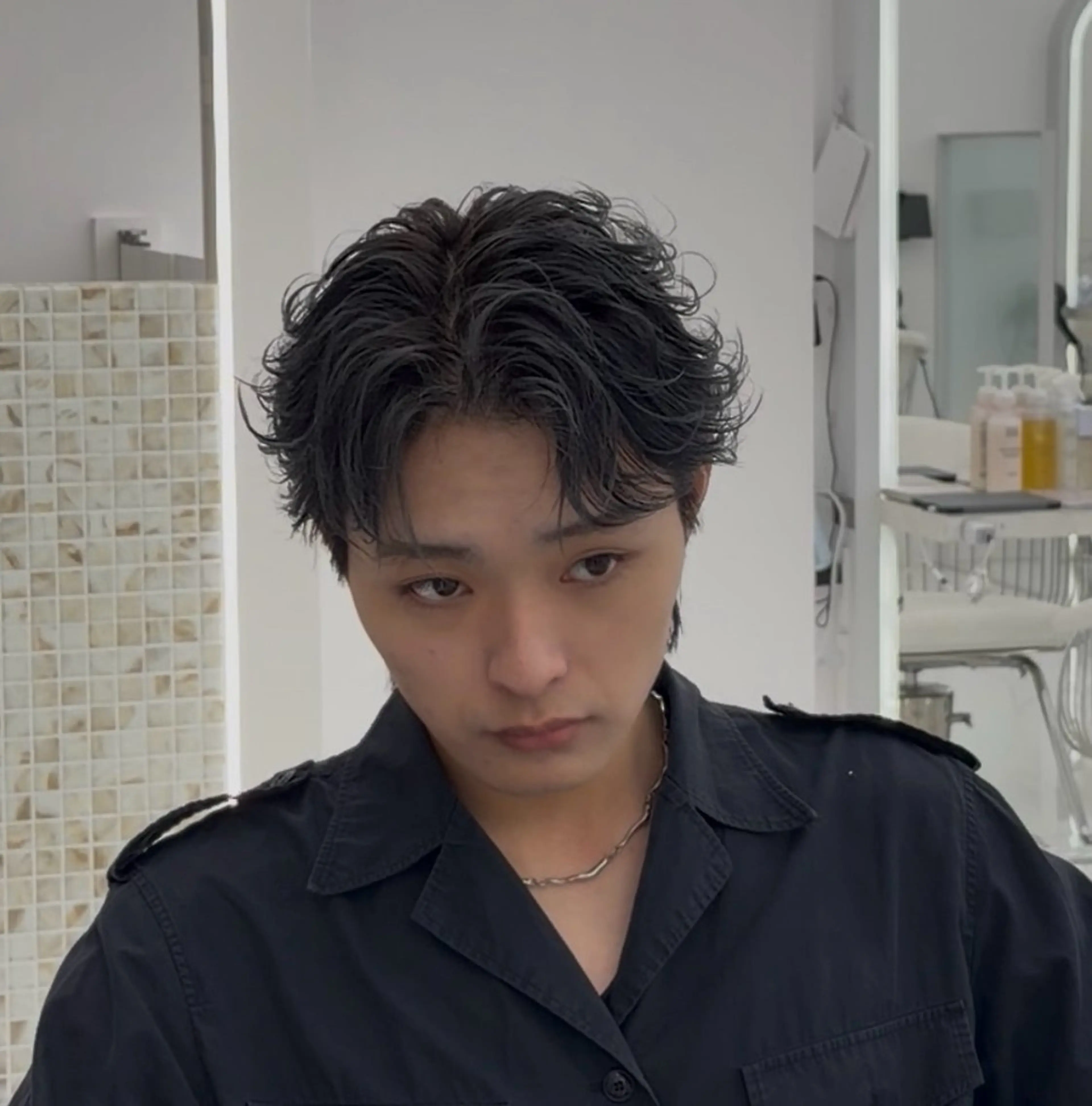 メンズ ヘアカラー オオタ ユウトのヘアスタイル