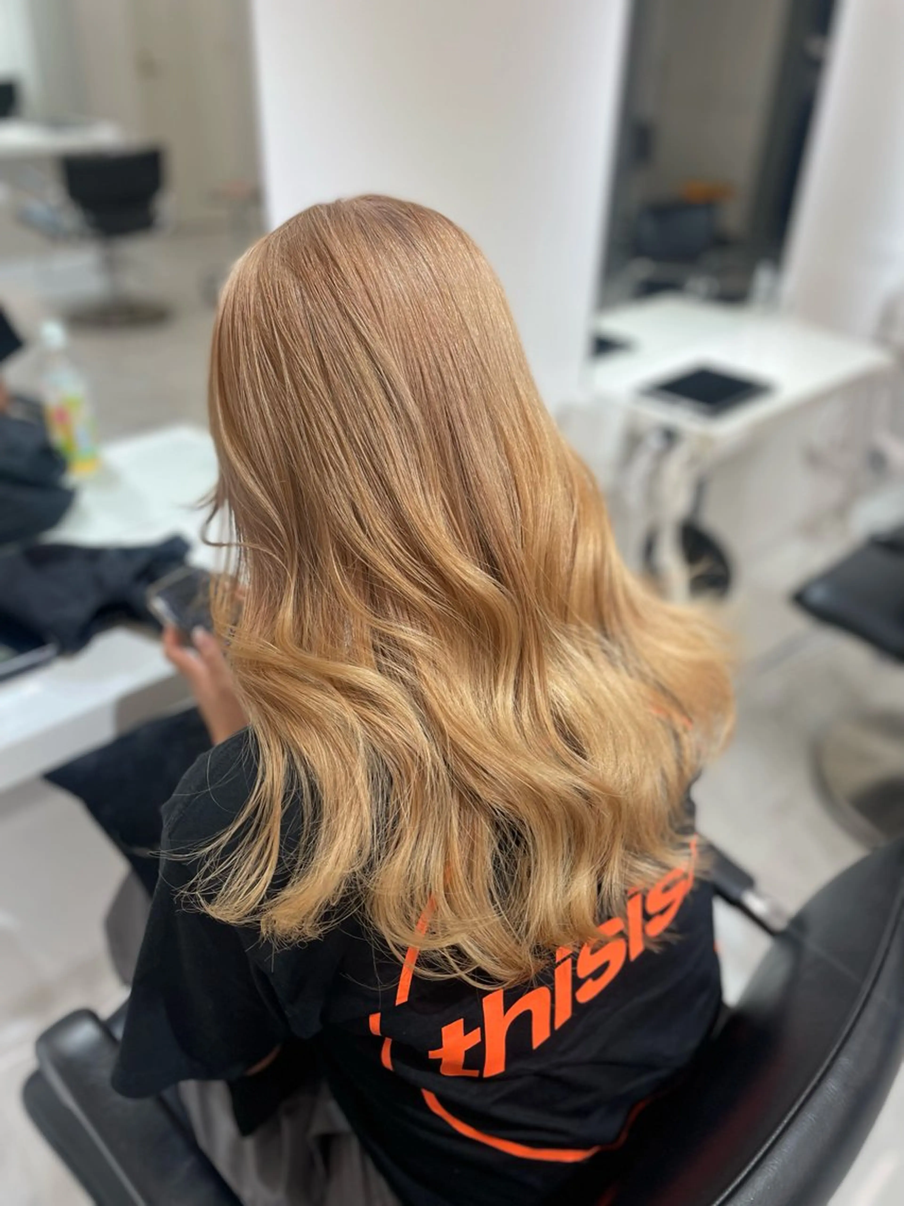 カラー ブリーチ ハイトーンカラー ヘアカラー 大人韓国ヘア 渋谷/Satsukiのヘアスタイル