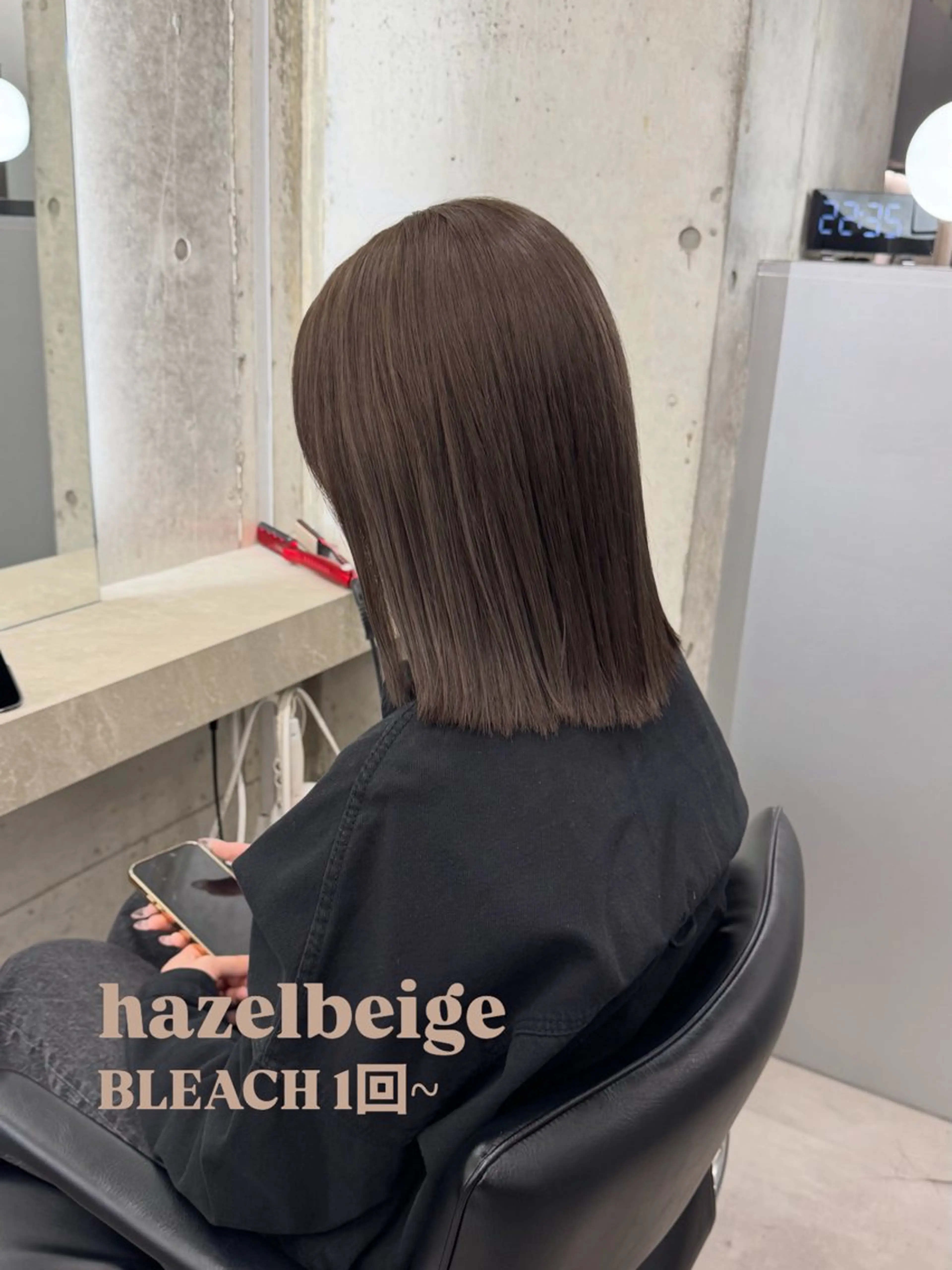 セミロング カラー ブリーチ ダブルカラー ブリーチなしカラー カット ヘアカラー トリートメント shio ハイトーン 💗【福岡天神】のヘアスタイル