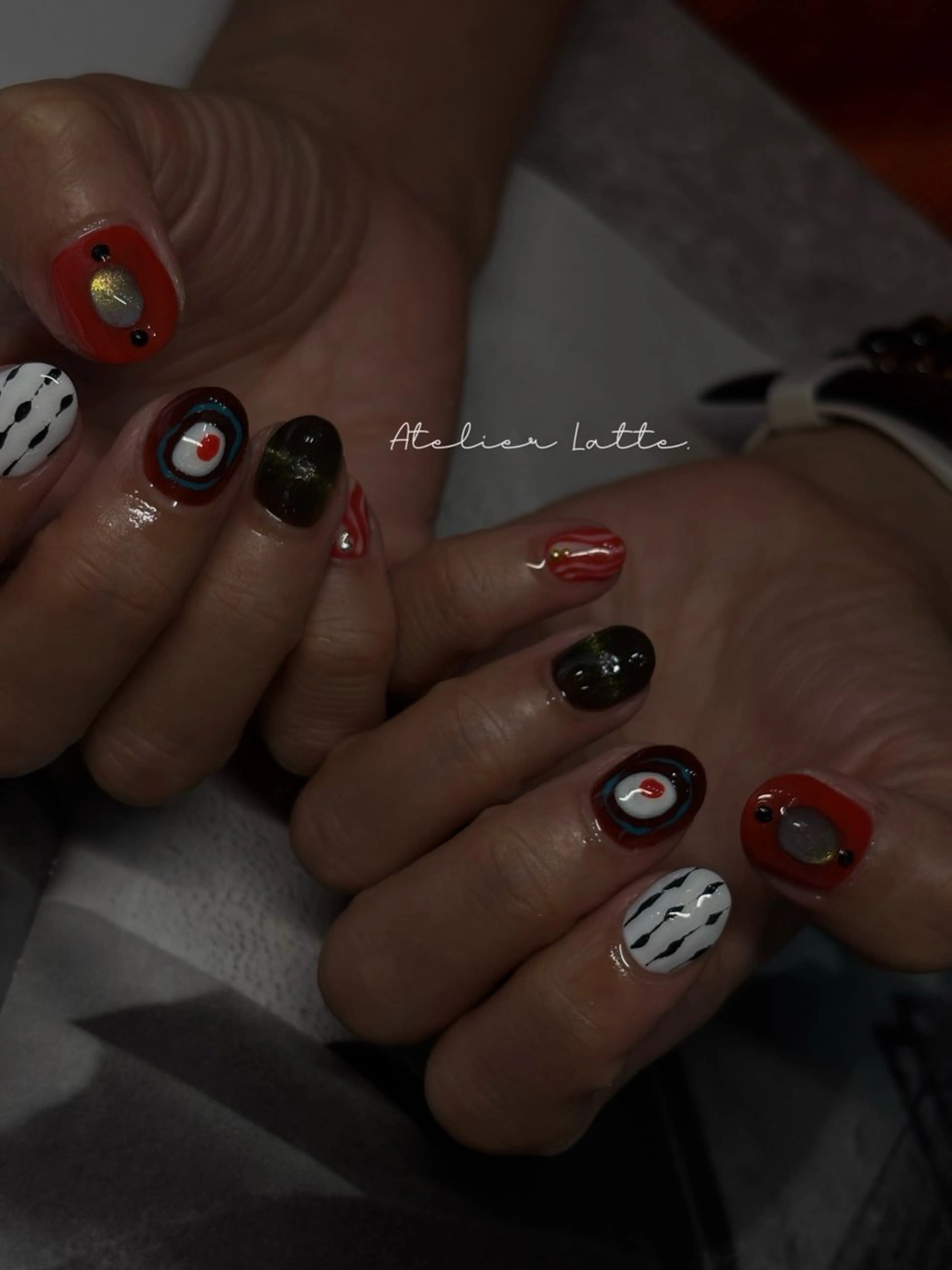 ネイル ニュアンスネイル シンプルネイル Atelier Latteのネイルデザイン