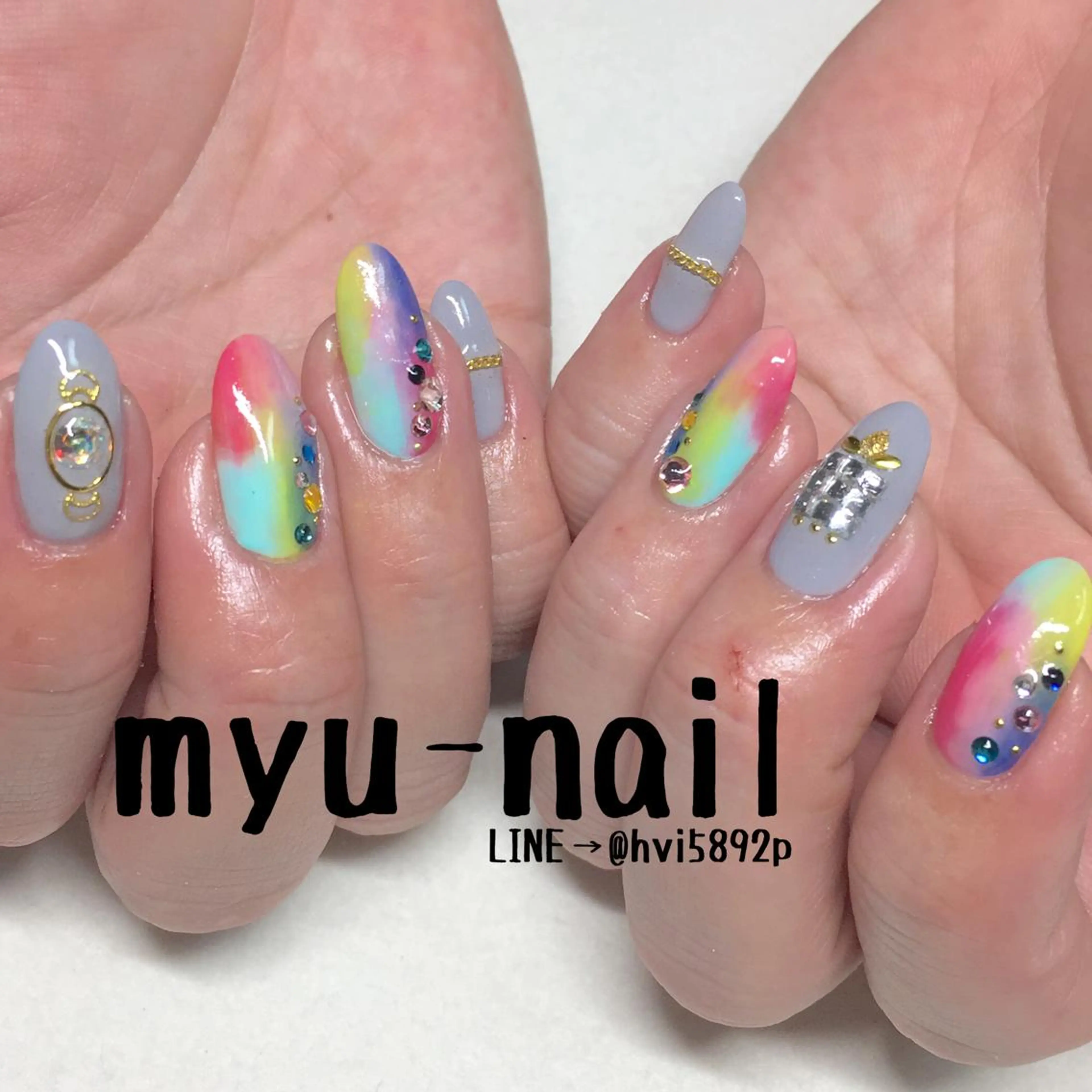 ネイル ハンドネイル ホームサロン myu-nailのネイルデザイン