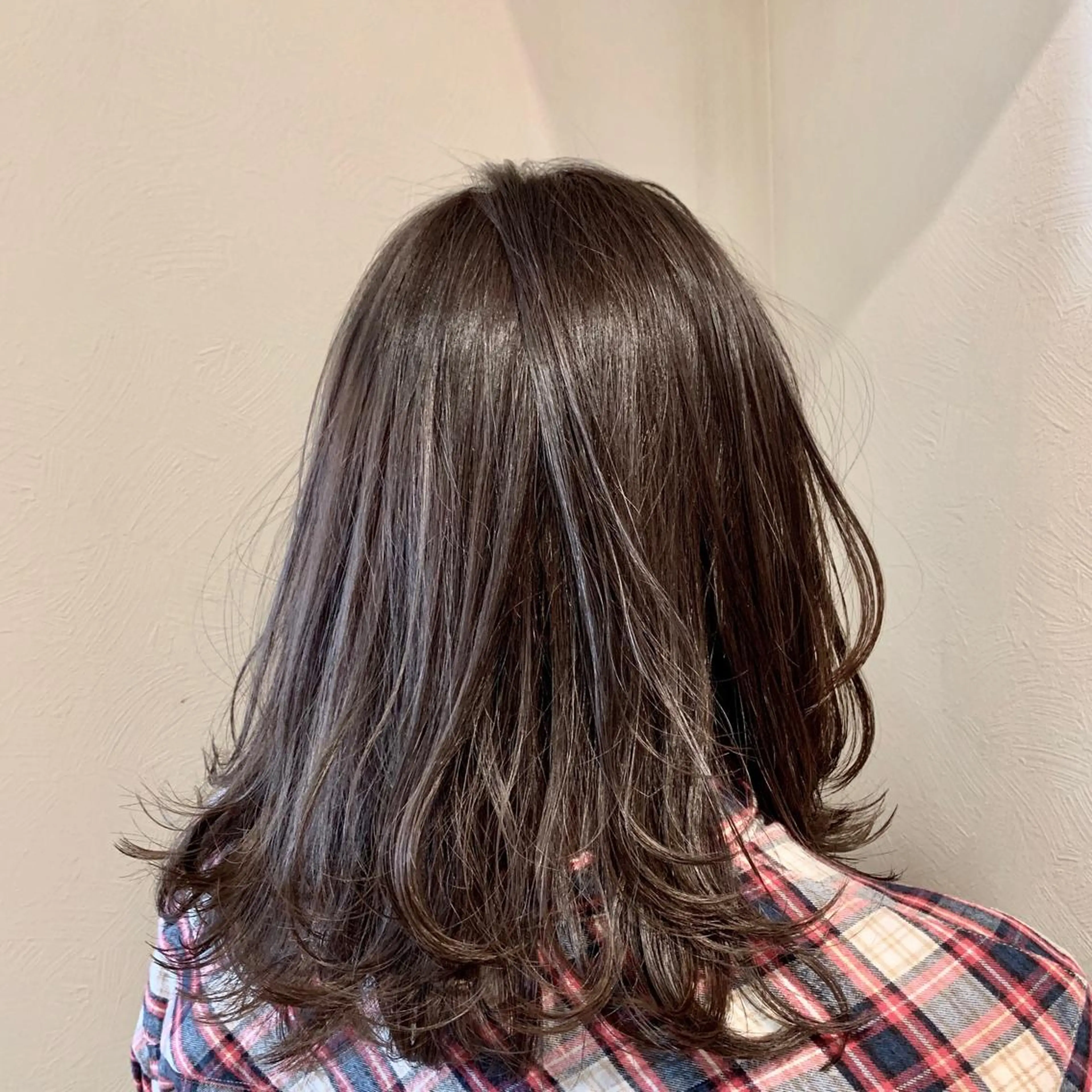 ミディアム カラー カット ヘアカラー トリートメント 縮毛/ショート/ ボブ/レイヤー/小原のヘアスタイル