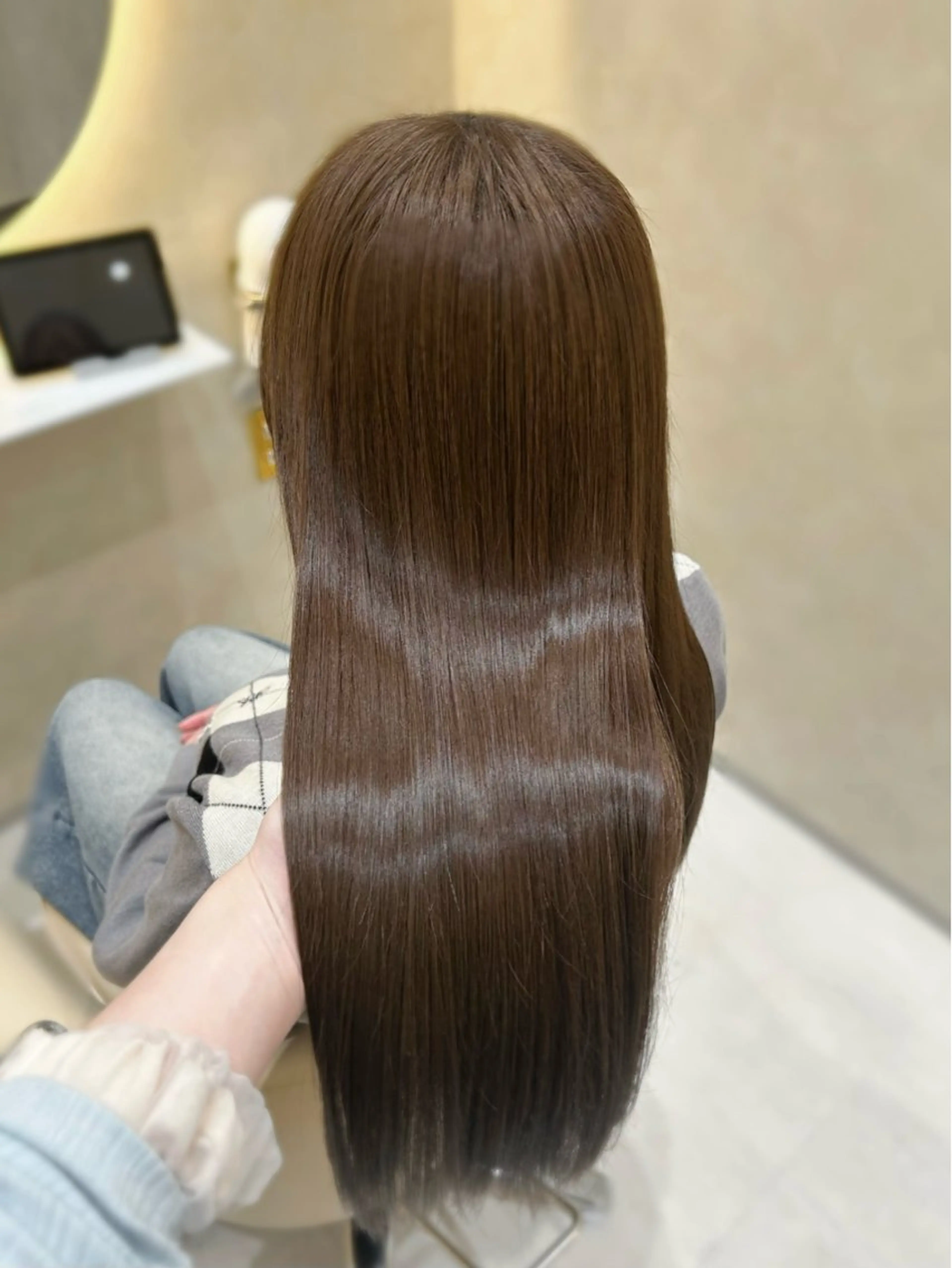 【カットなし】🩵髪質改善inカラー+premium髪質改善トリートメントの写真