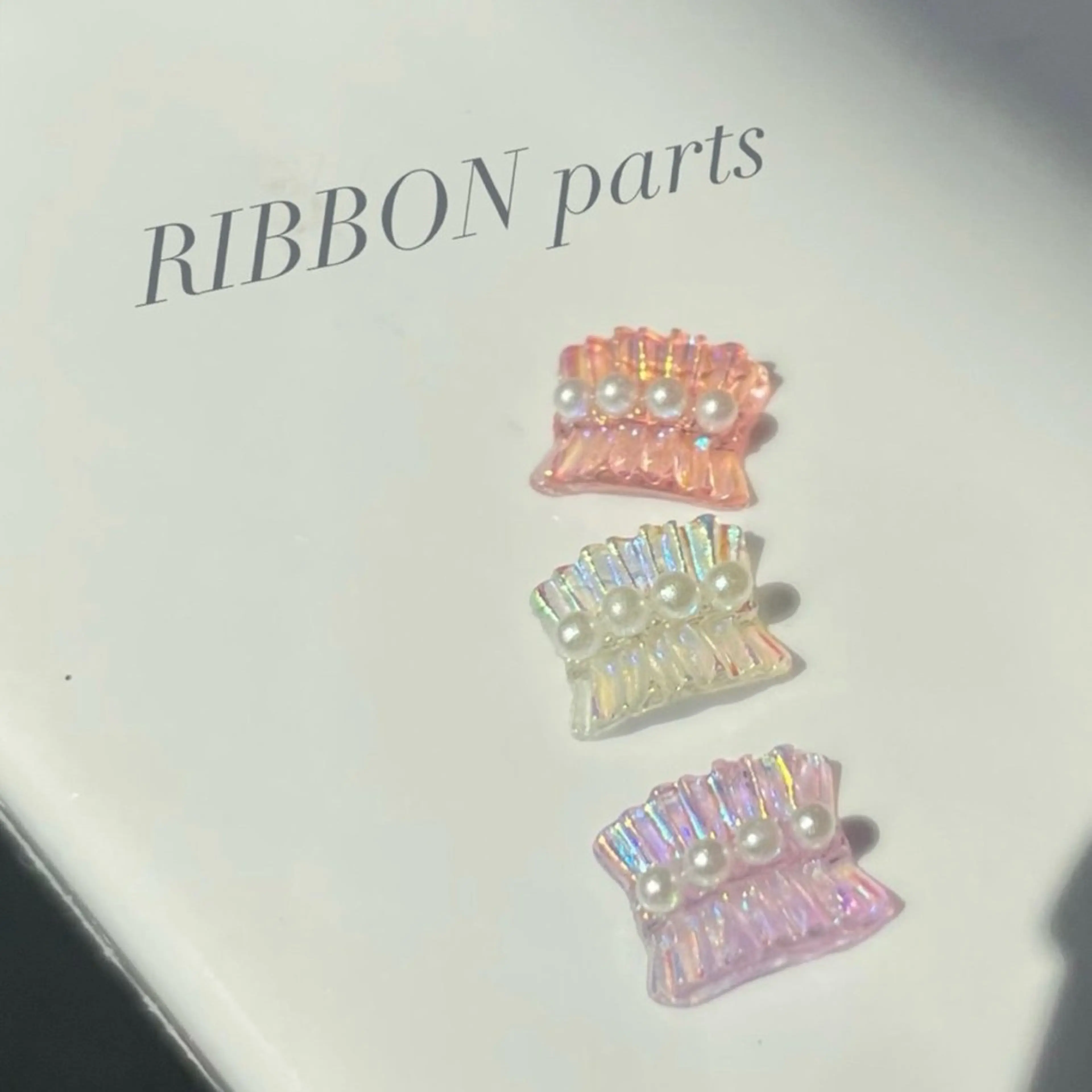 ネイル ガーリー リボン 韓国ネイル💠 Tomoのネイルデザイン