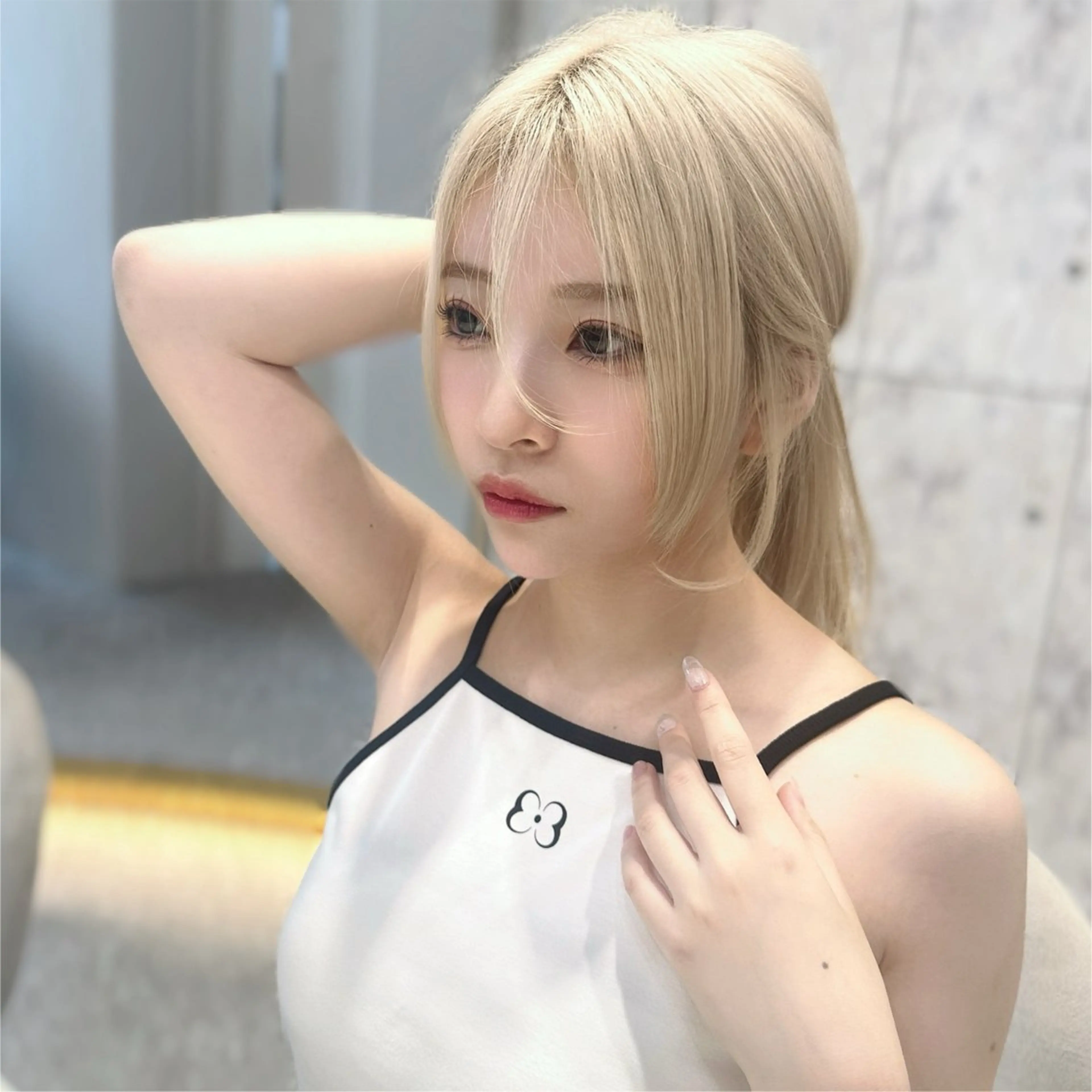 ミディアム カラー カット トリートメント 新宿/韓国風レイヤー 髪質改善/渋谷直樹のヘアスタイル