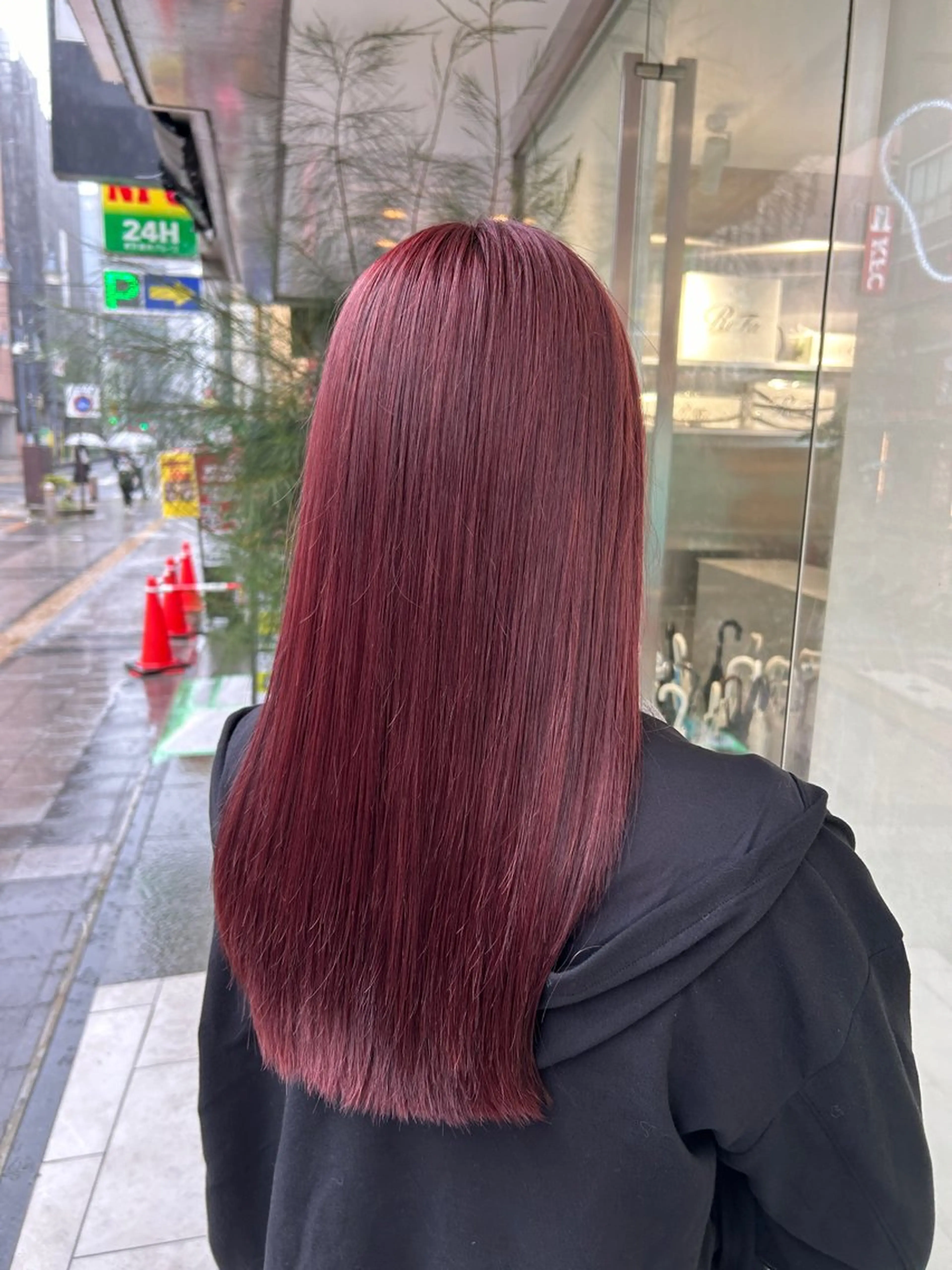 ロング カラー ヘアカラー 冬っぽカラー/ マツエク/ゆきなのマツエク・マツパデザイン