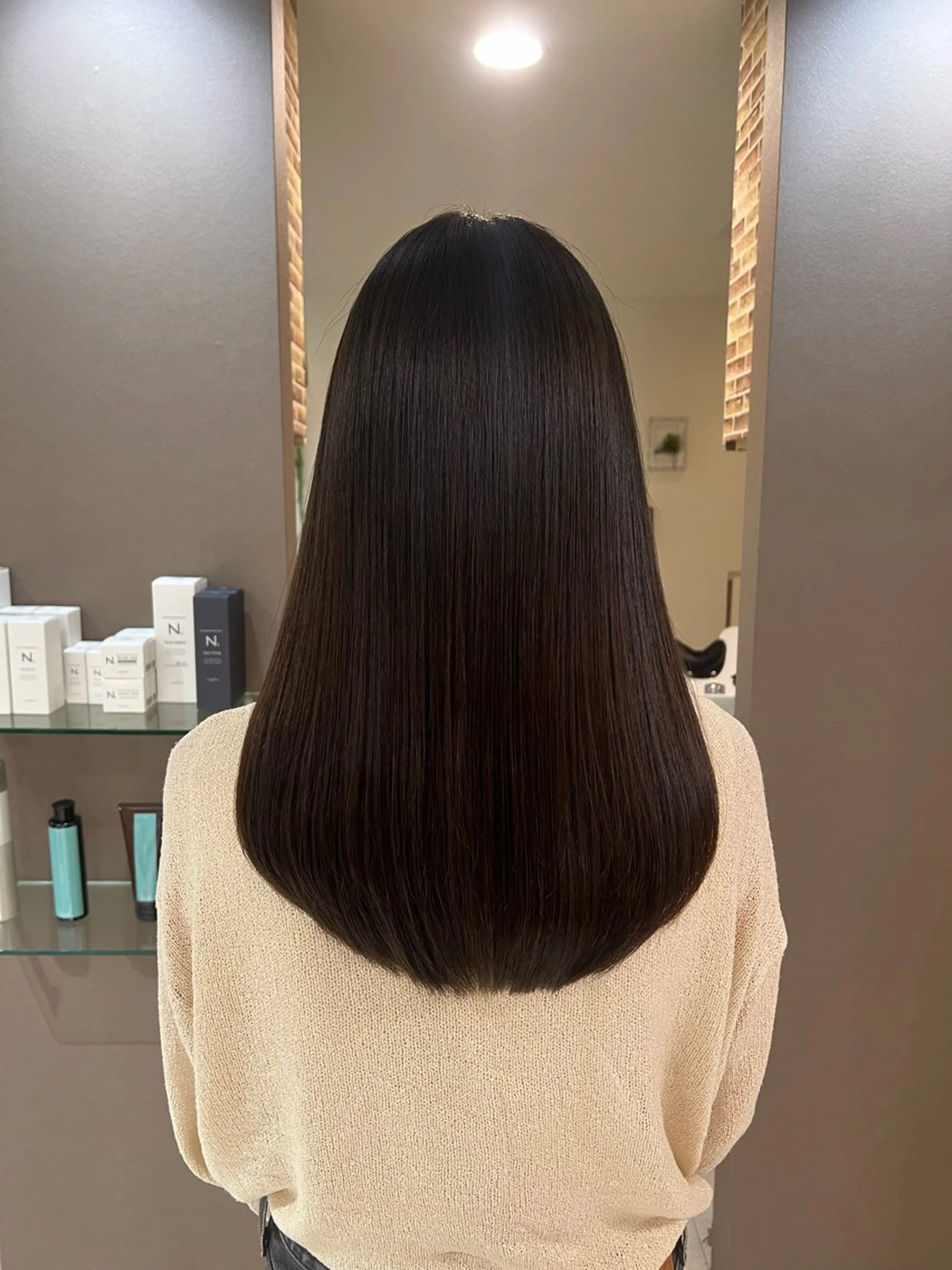 セミロング 髪質改善 トリートメント 酸熱トリートメント トリートメント Eir 神戸所属・髪質改善/縮毛矯正 長井 美佐子のヘアスタイル