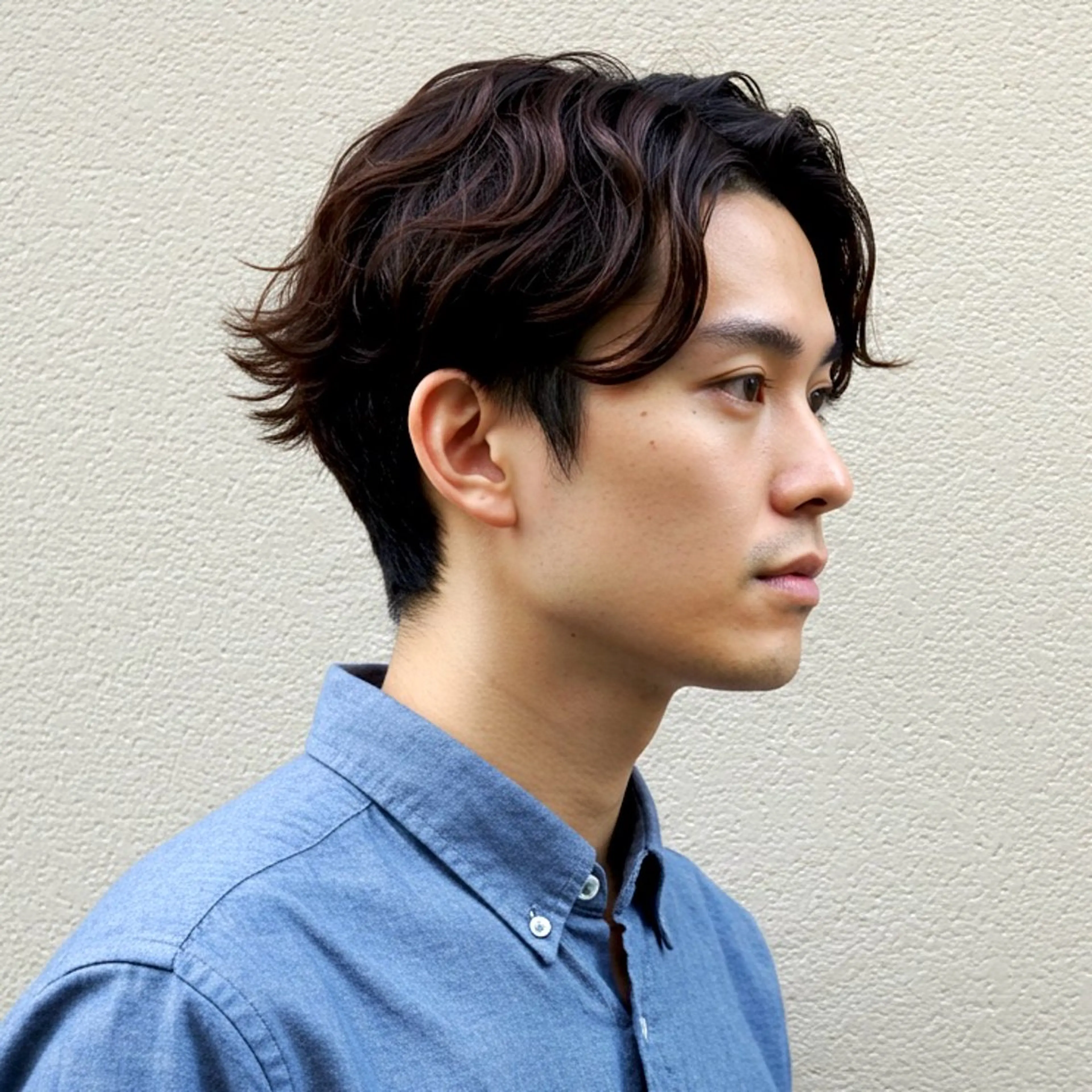 ショート カラー パーマ メンズ センターパート メンズパーマ ツーブロック ショートヘア ニュアンスパーマ カット ヘアカラー パーマ トリートメント ヘッドスパ 🎸メンズ/パーマ/ ショート🎸工藤達哉のヘアスタイル