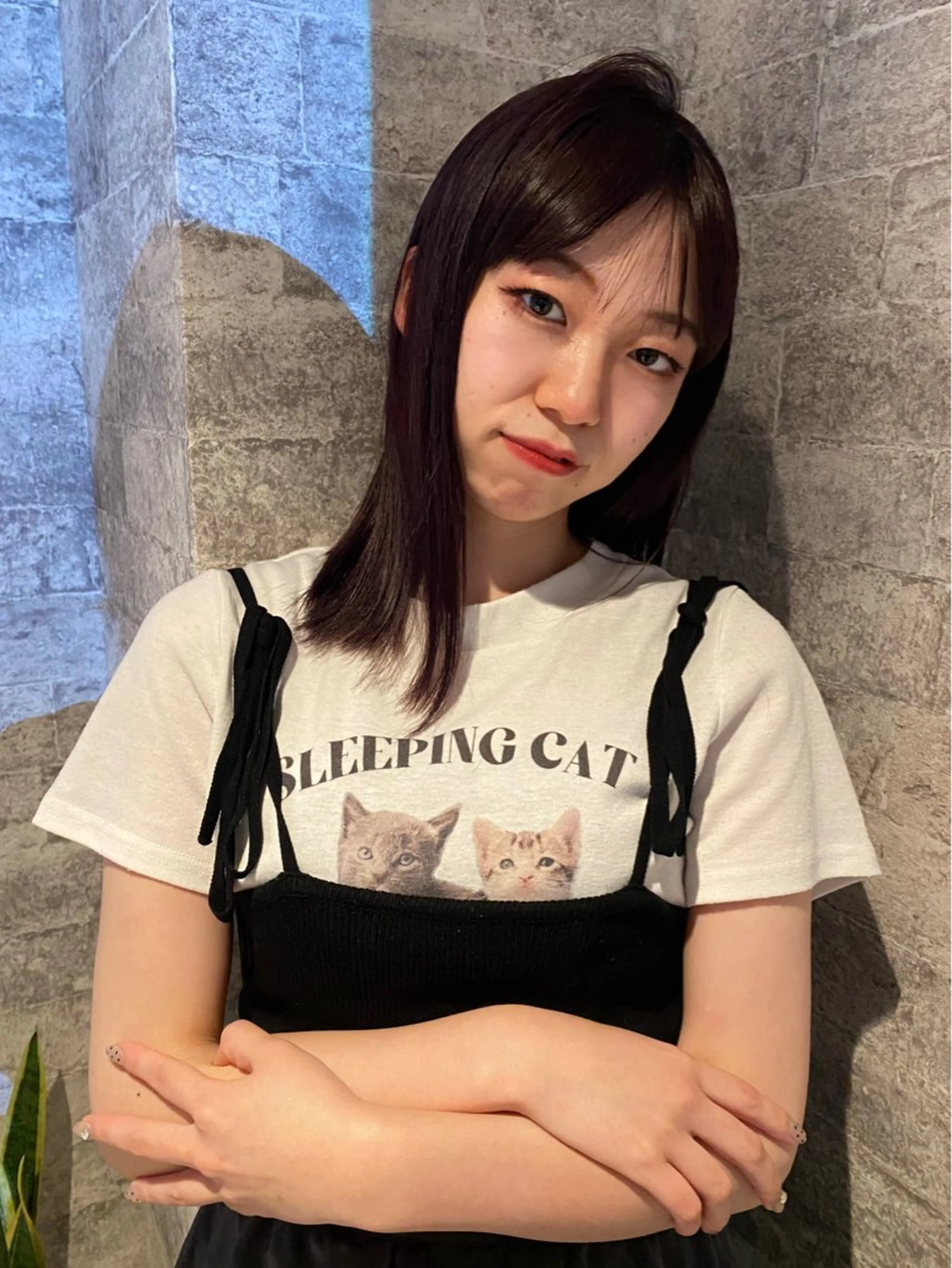 ミディアム カラー 似合わせカット カット ヘアカラー トリートメント mai / linoah˚✧のヘアスタイル