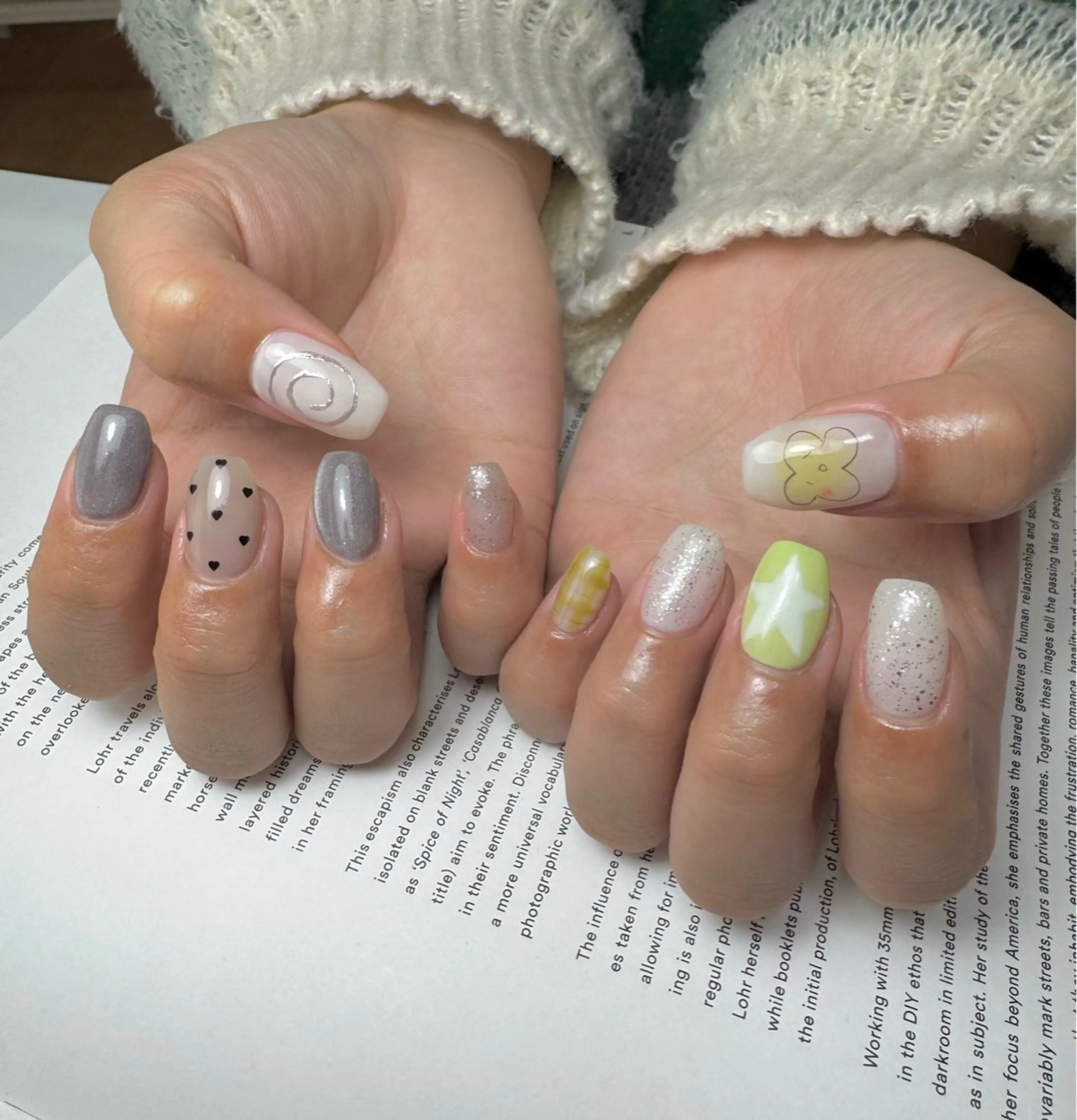 ネイル 韓国ネイル ハンドネイル 白日-hakubi nail-のネイルデザイン