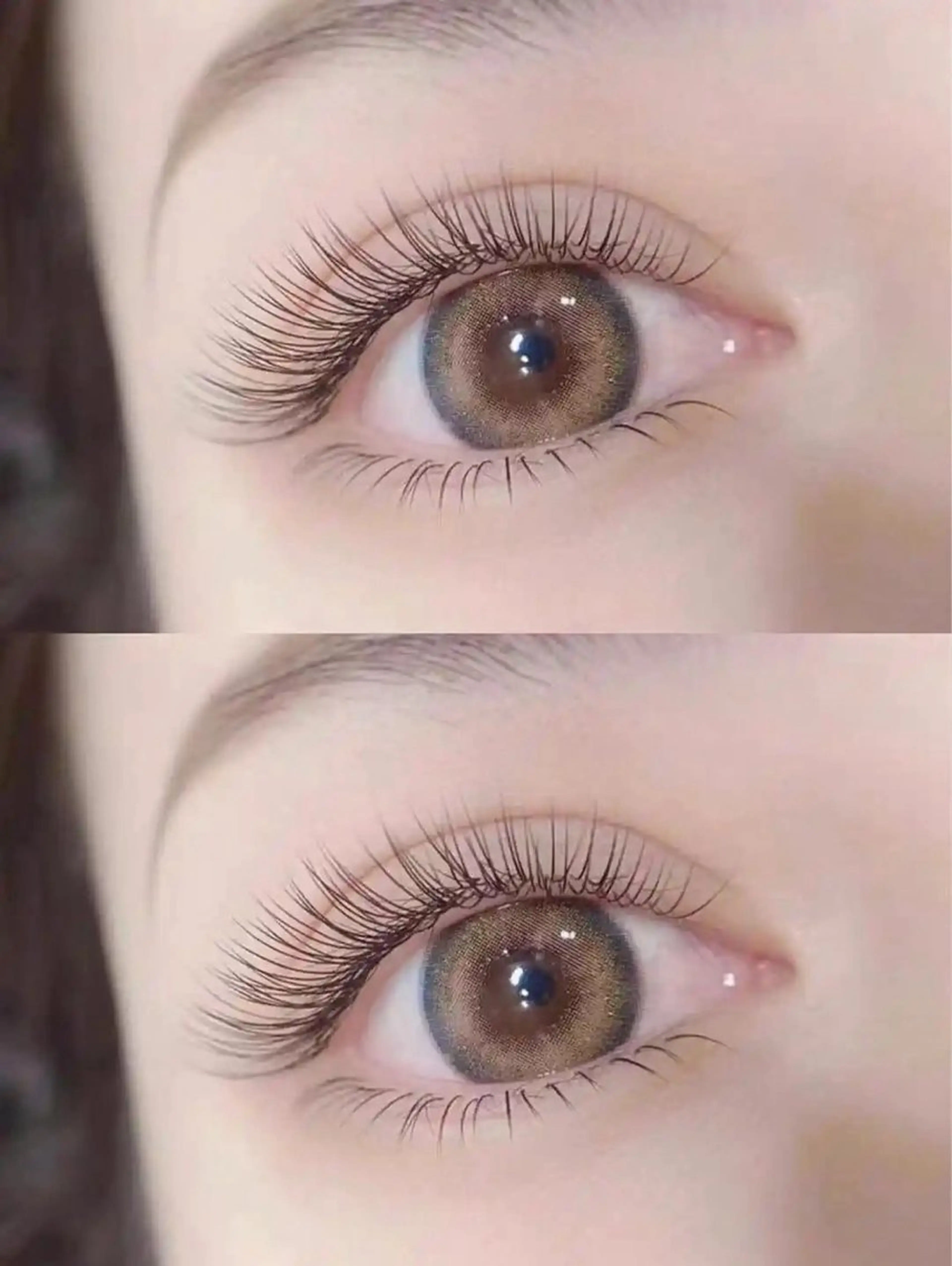 🦋フラットラッシュ140本/ご新規様オフ無料/アイパック付き、美容液コーティング仕上がり、束感は➕330円の写真