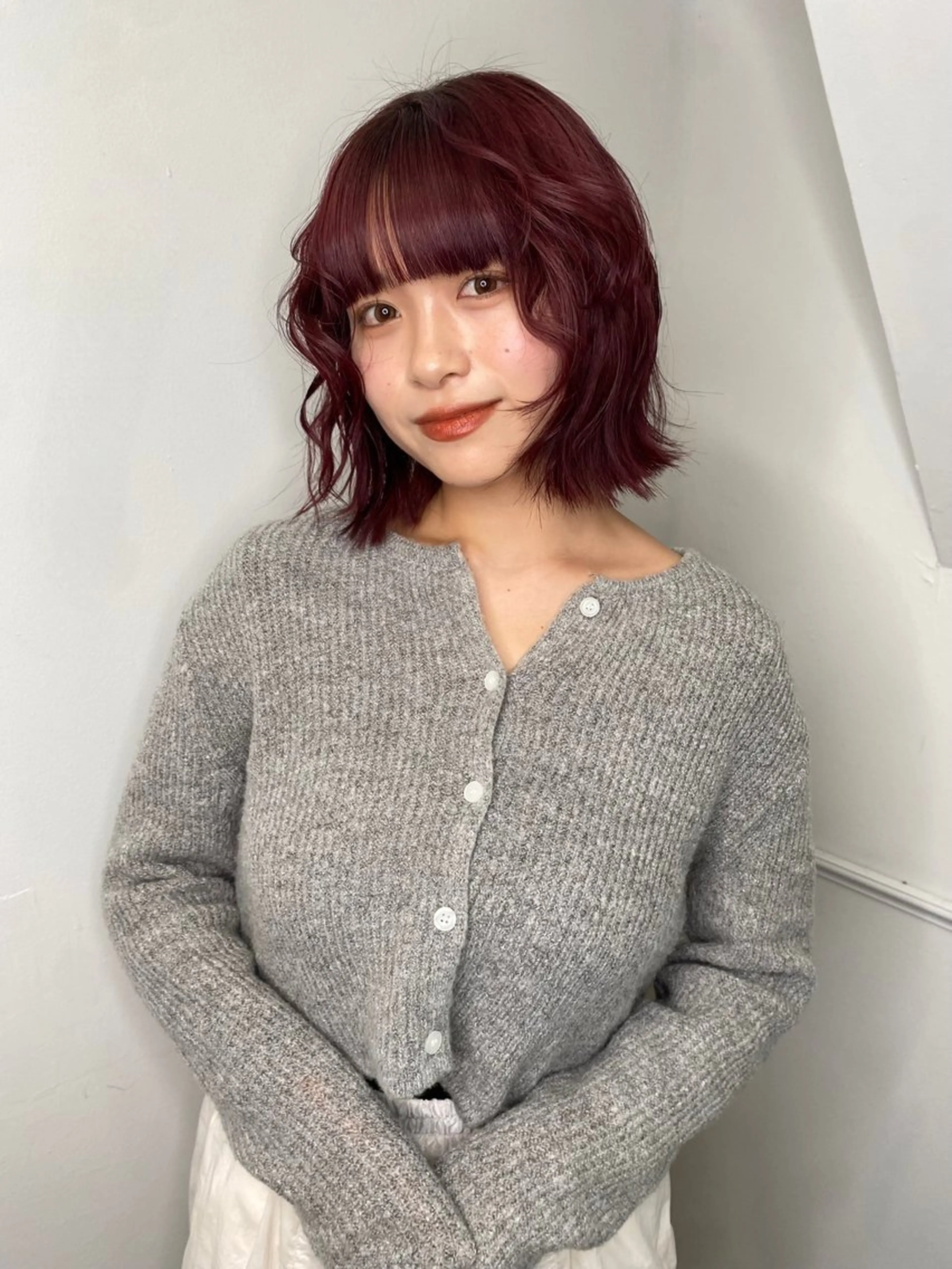 セミロング カラー land所属・透明感カラー/レイヤ ー🌙Honokaのヘアスタイル