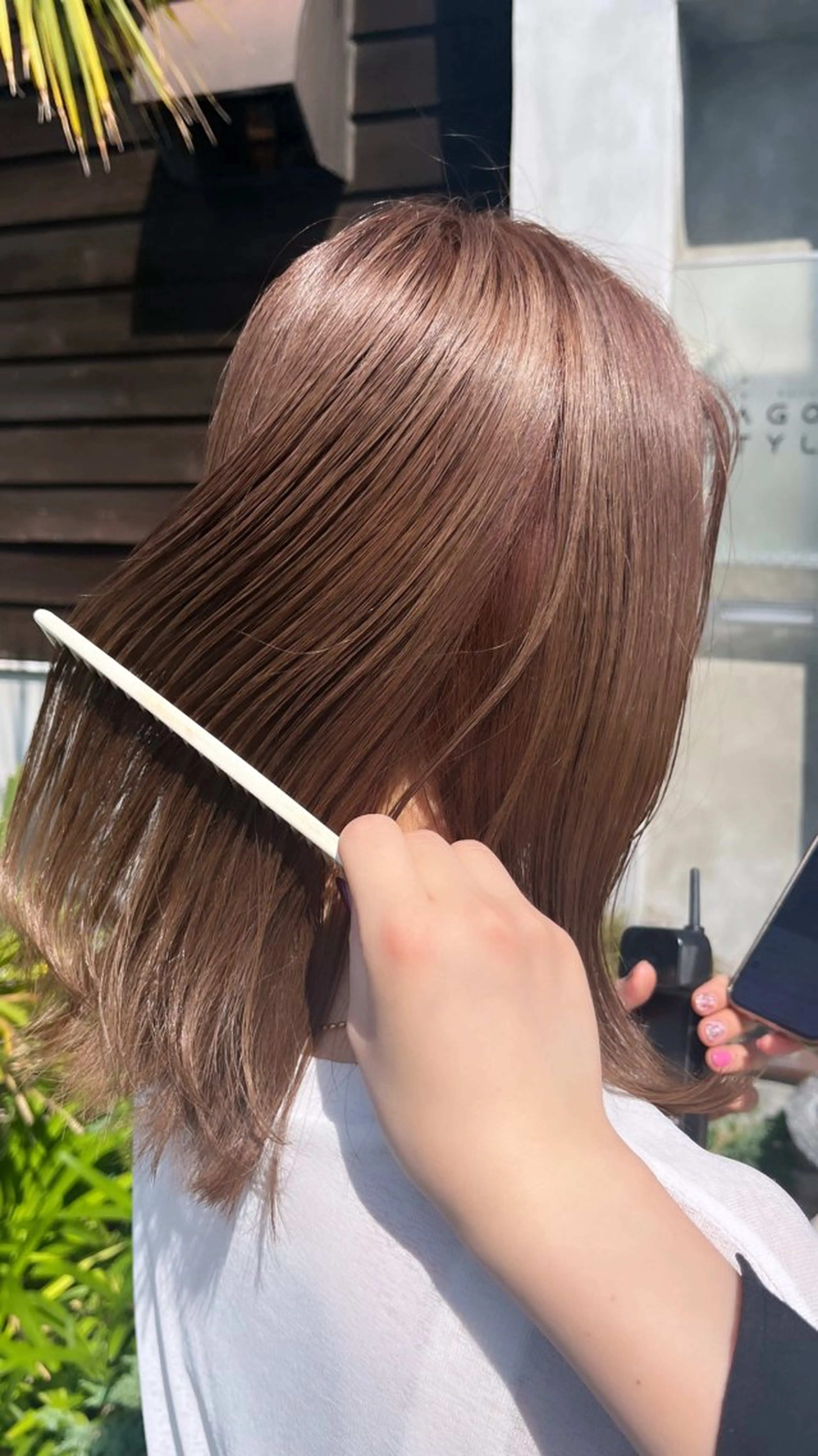 カラー ベージュカラー ブリーチ ミルクティーベージュ NAGON STYLE所属・NAGONSTYLE 田村　莉生のヘアスタイル