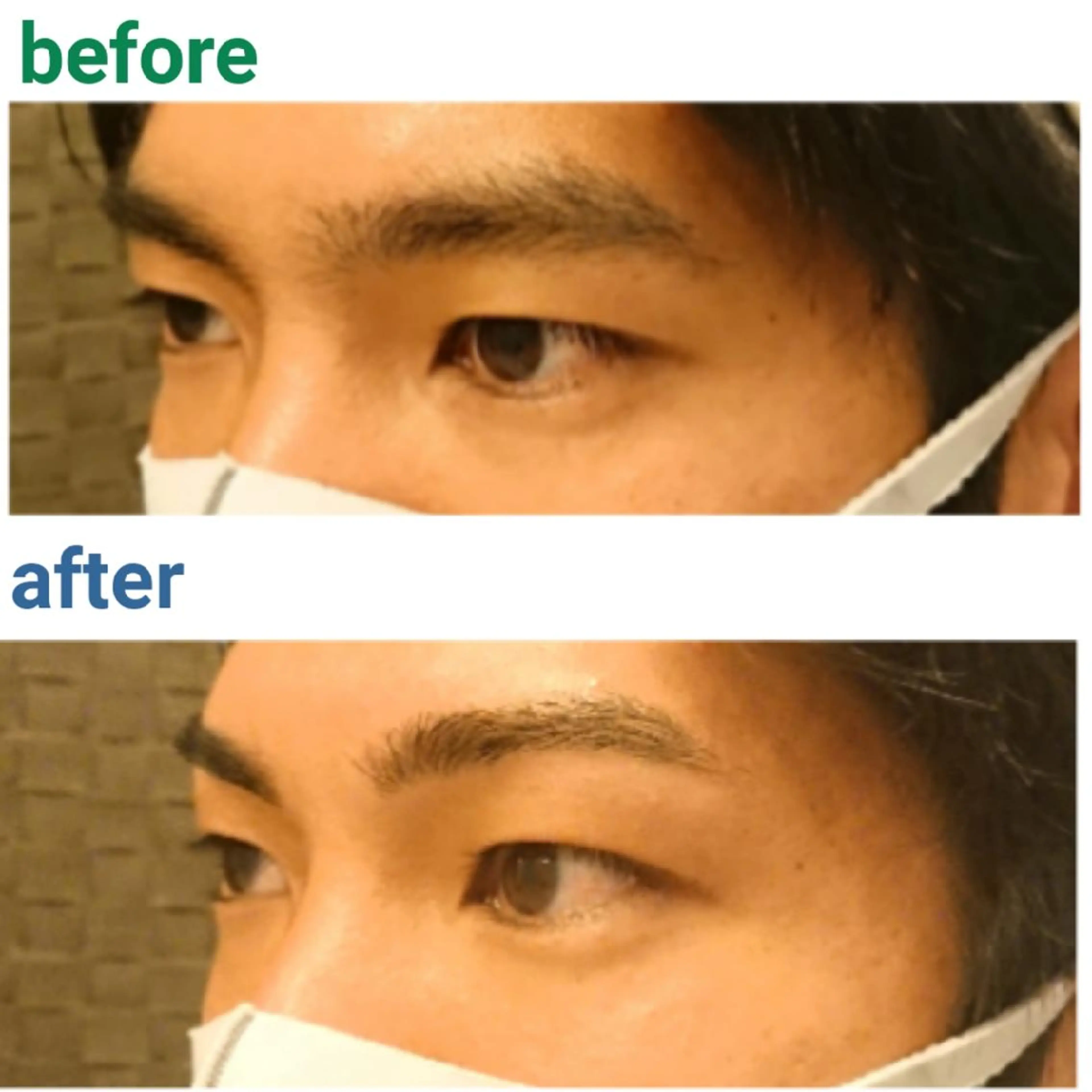 メンズ マツエク・マツパ ワックス脱毛 口コミ高評価🌠眉と まつ毛の専門MIKIのマツエク・マツパデザイン