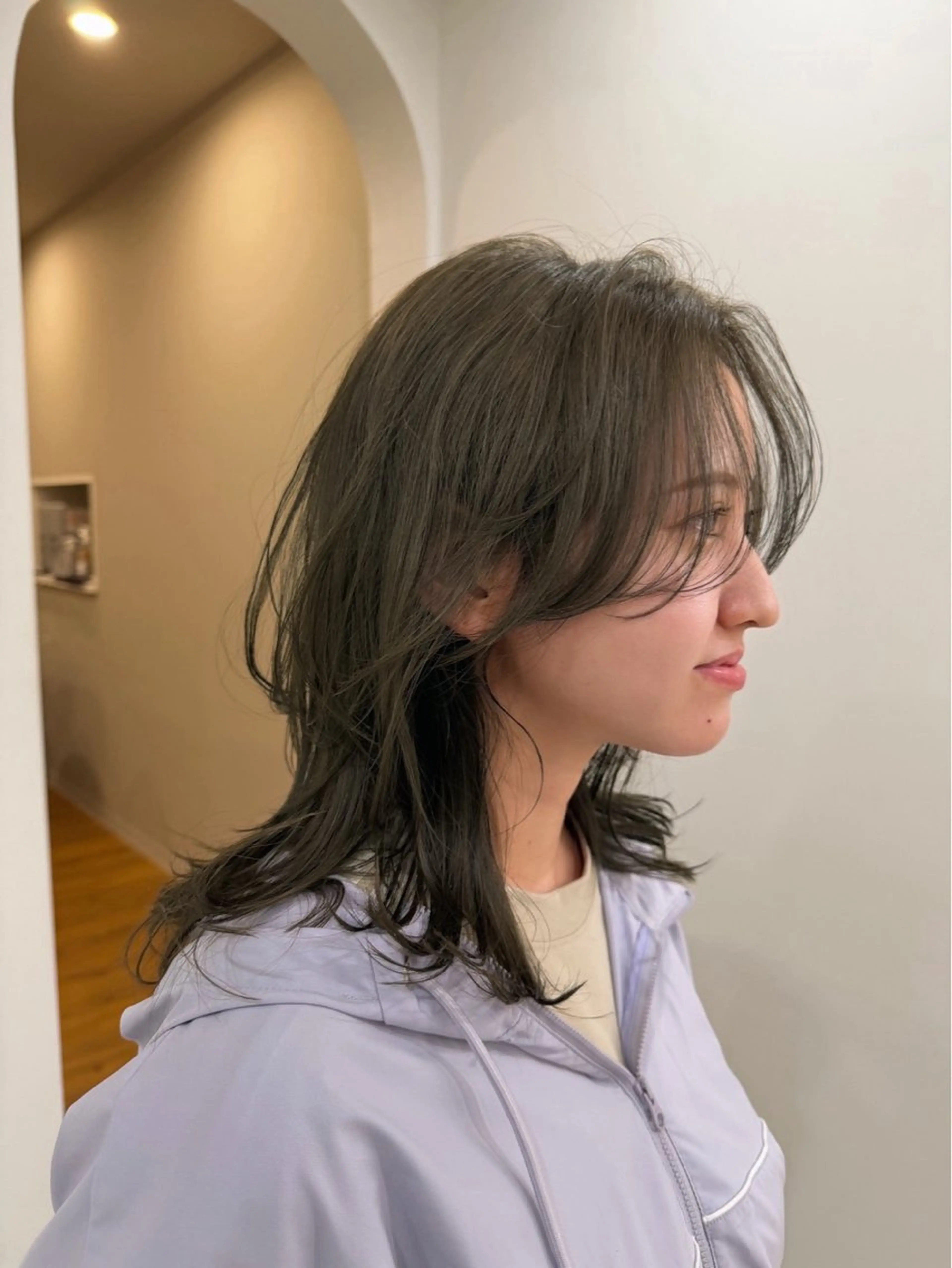 ミディアム ヘアカラー 古堅 一正のヘアスタイル