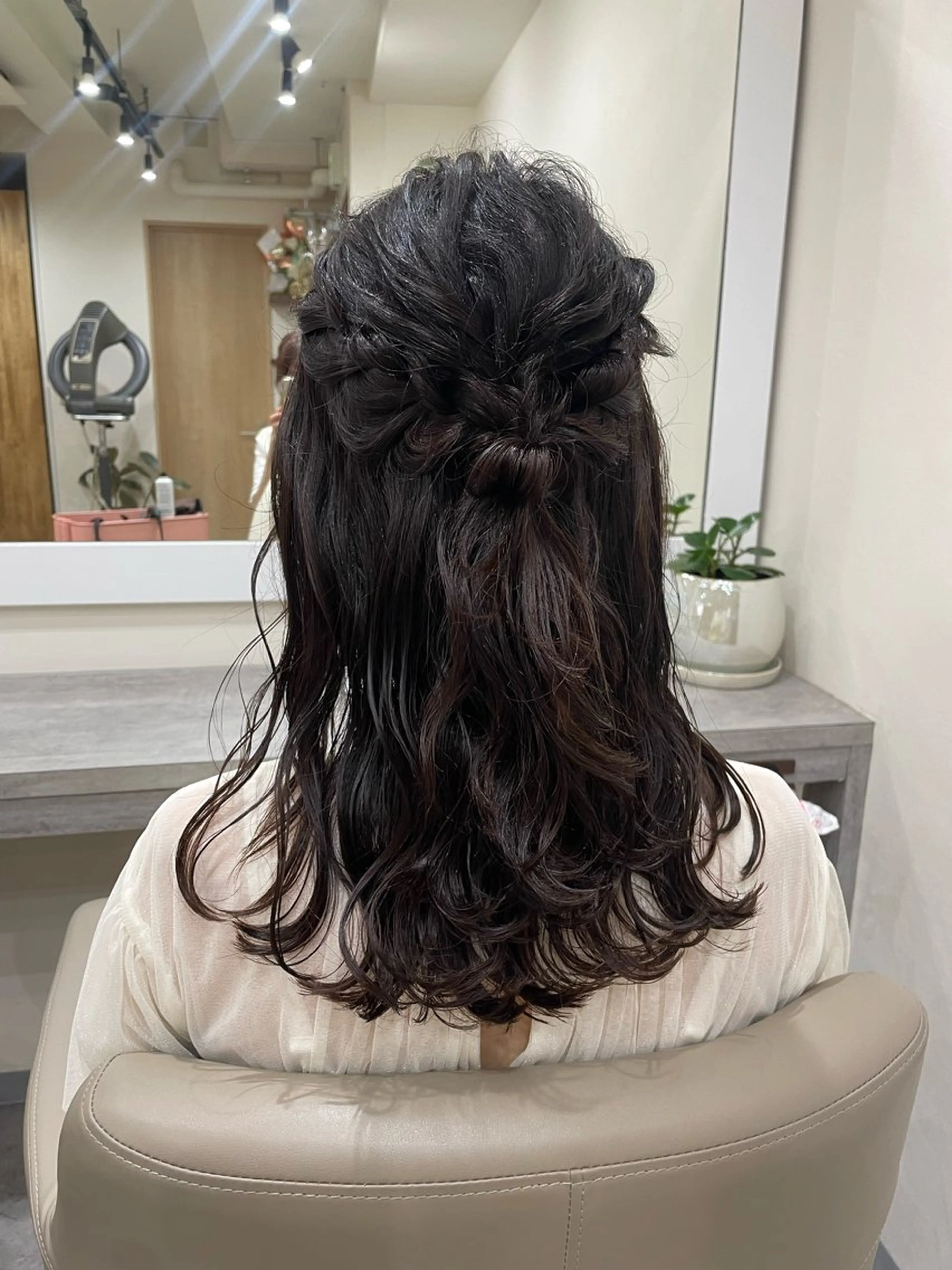 セミロング ヘアセット 韓国風パーマ/ヘア セット/店長みづきのヘアスタイル