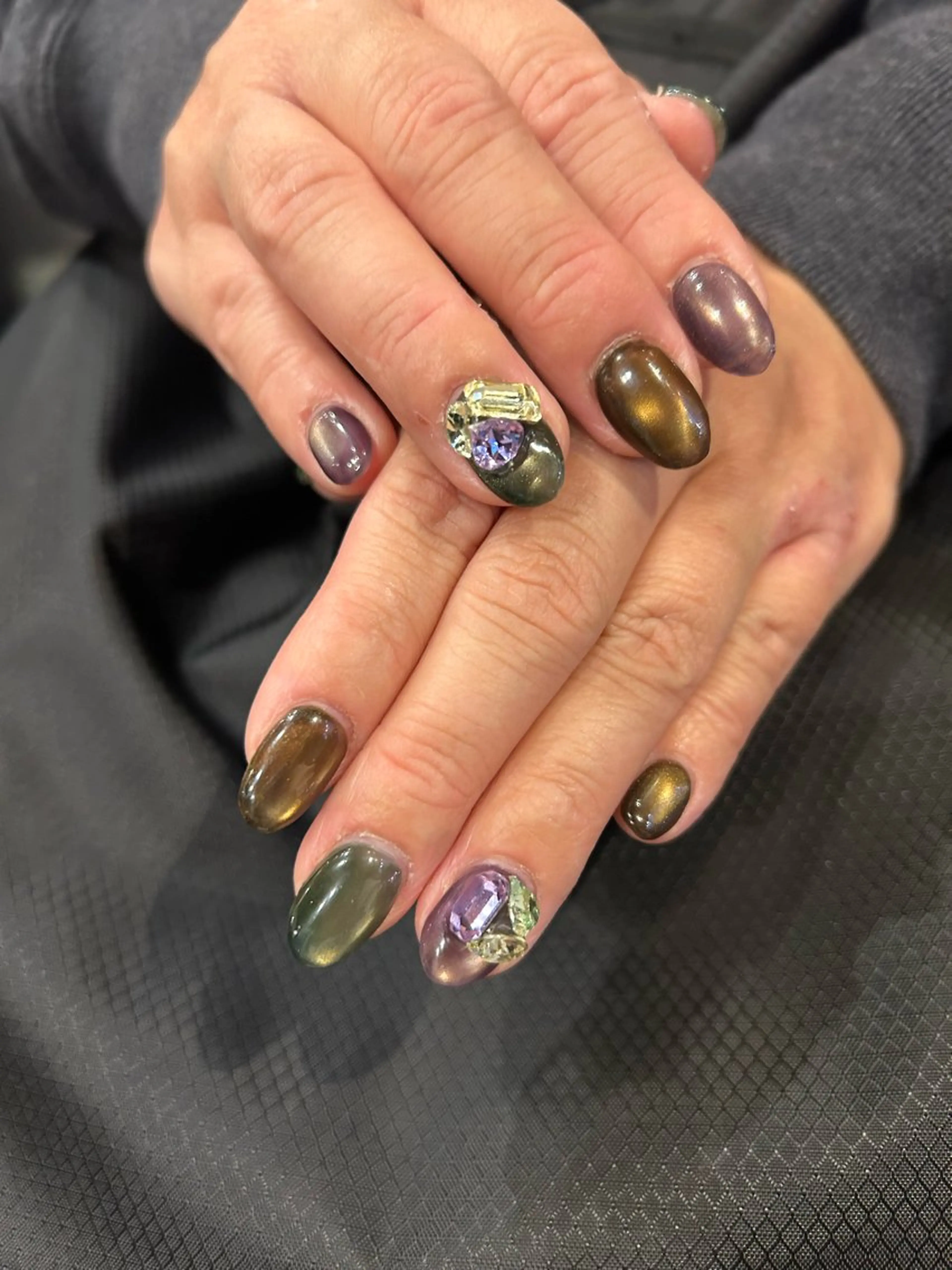 ネイル ジェルネイル マグネットネイル Ainchi nail所属・＊ misa ＊のネイルデザイン