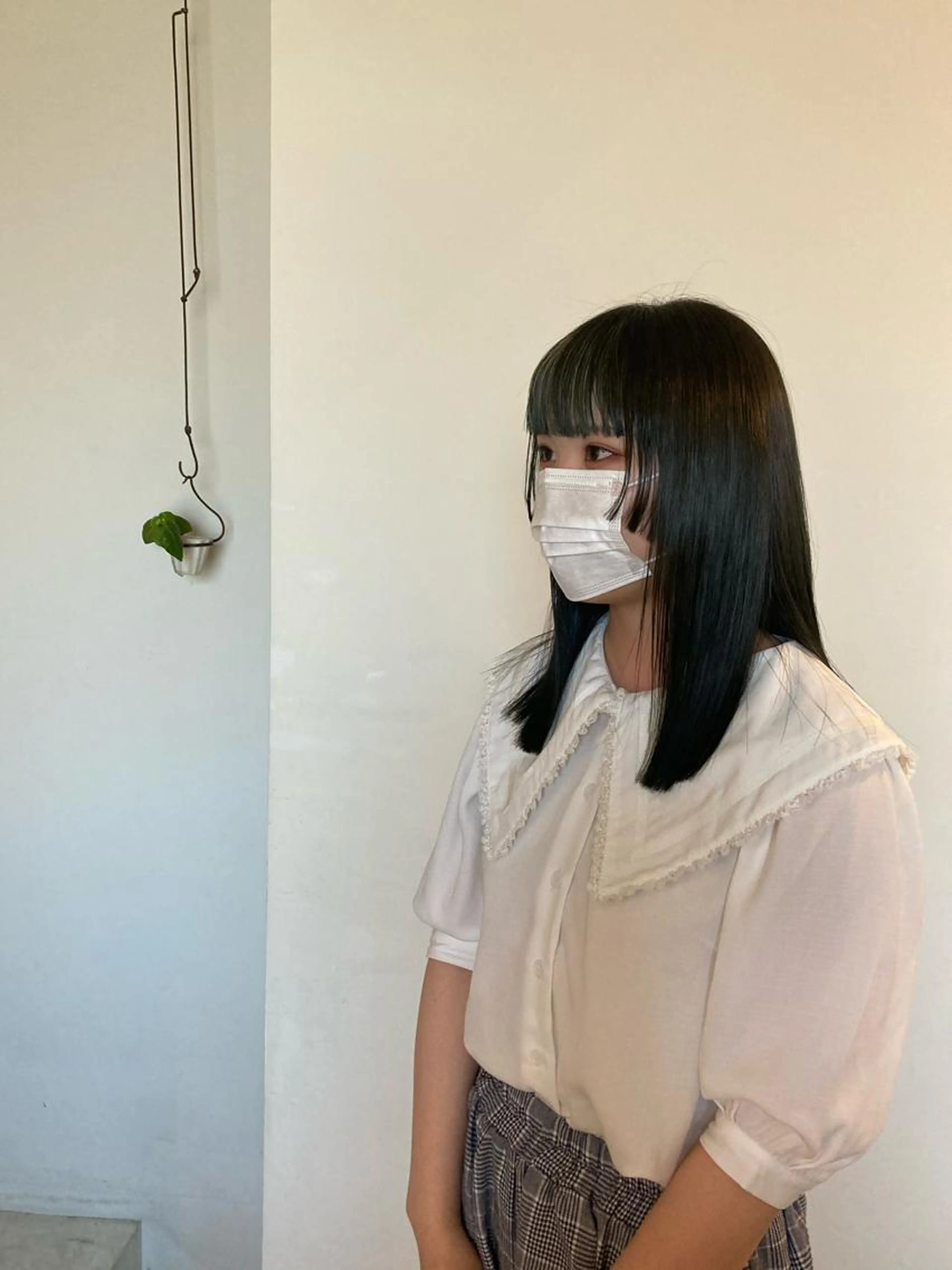 前髪カットの写真