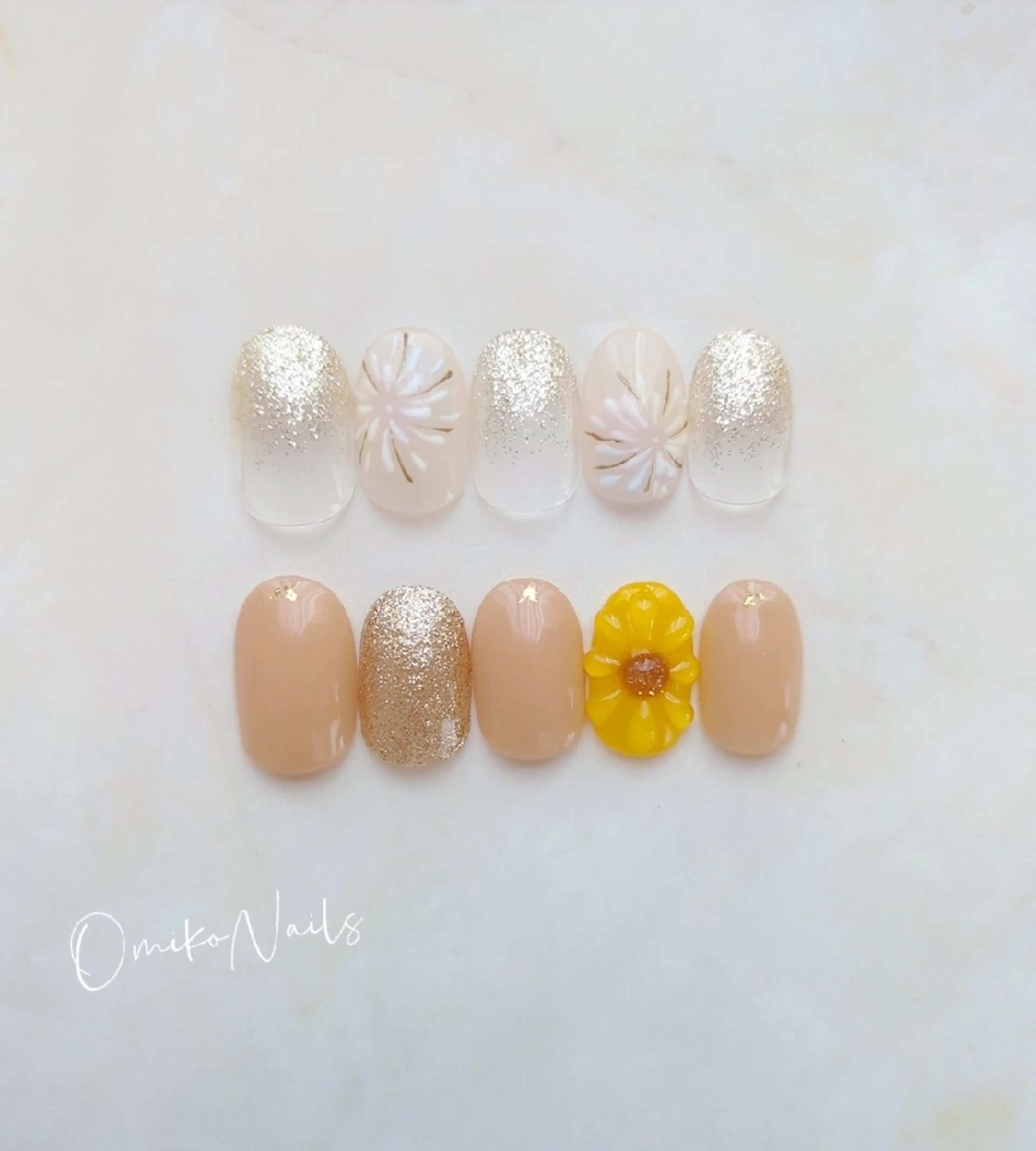 ネイル 夏ネイル ハンドネイル 所沢の小さなネイル屋さん所属・所沢の小さな ネイル屋さんのネイルデザイン