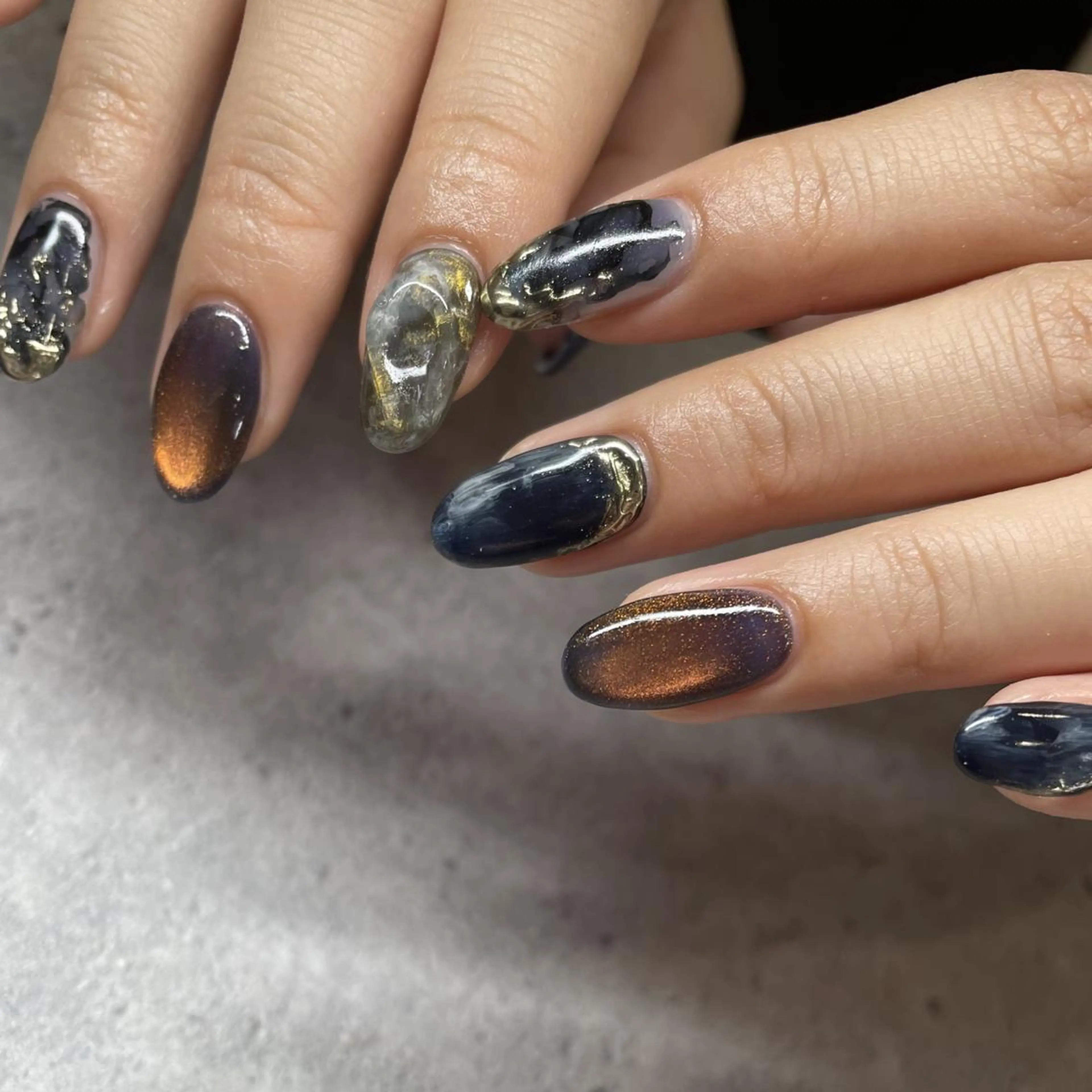 ネイル ハンドネイル フットネイル p.o.n. nuance/個性的のネイルデザイン