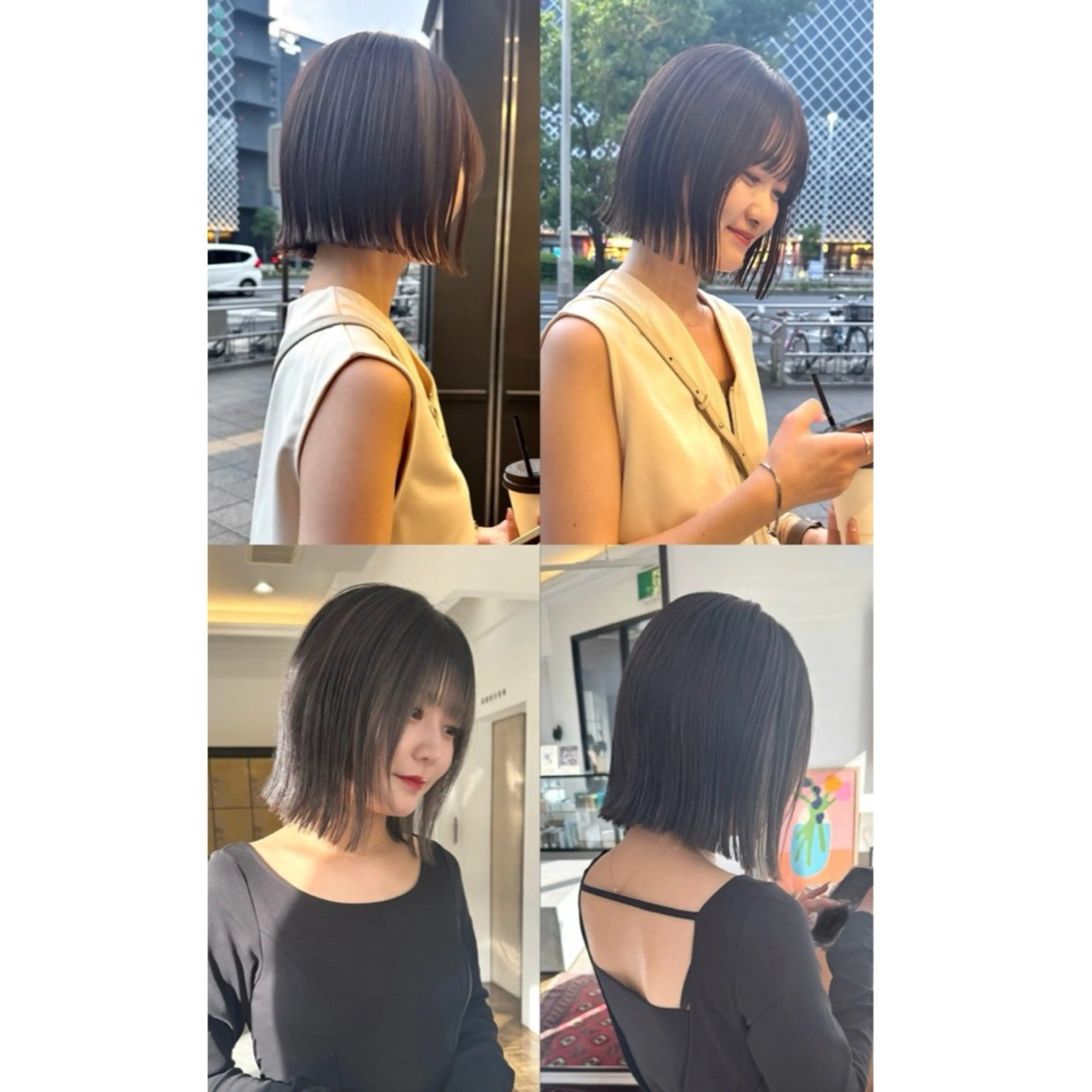 ミディアム ボブ オオタ ユキのヘアスタイル