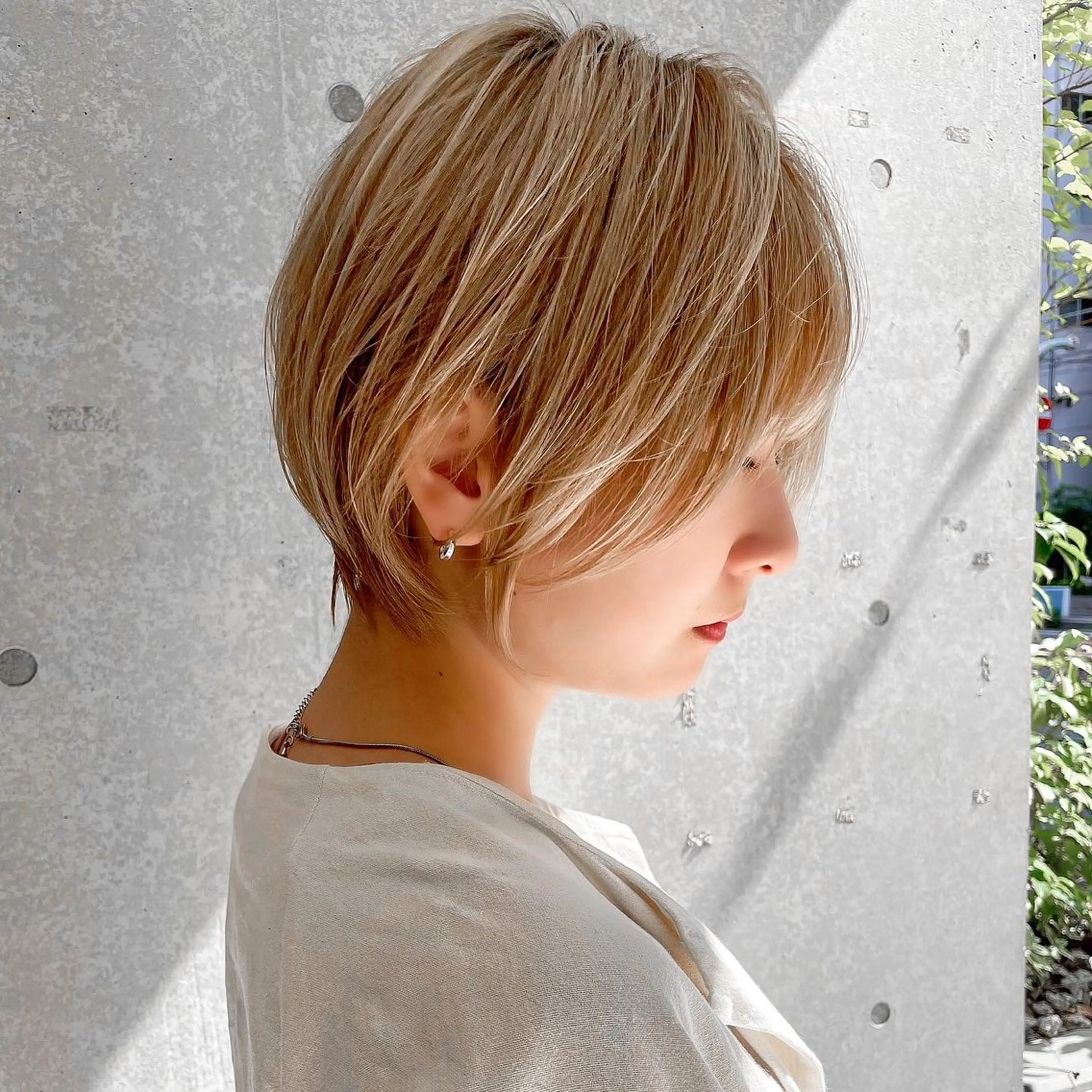 ショート レイヤー/韓国/ 顔周り/しんやのヘアスタイル