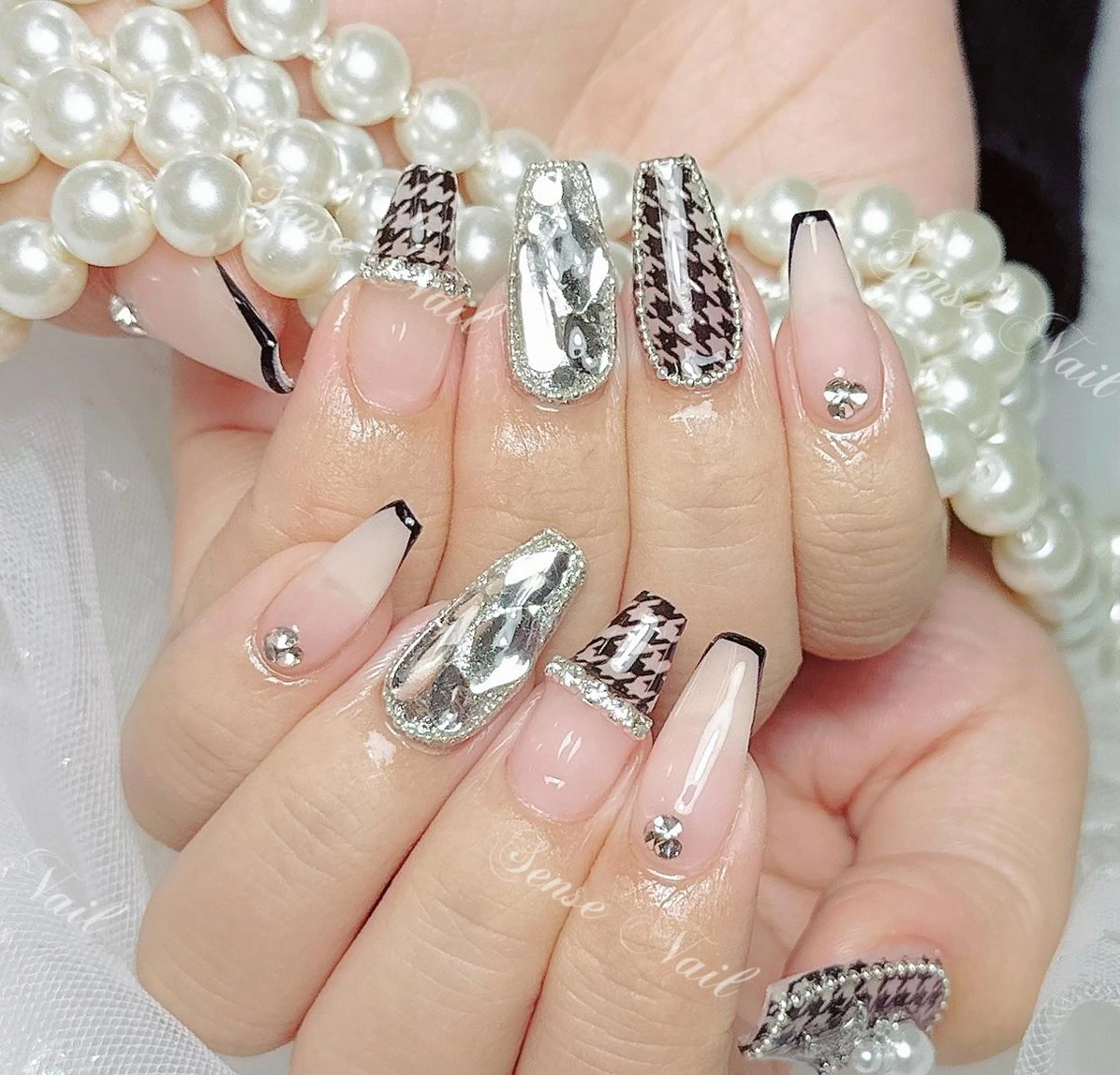 🦄ハンド持ち込み画像150分💕¥10800(最高級パーツ、ゴテゴテデザインOK!)の写真