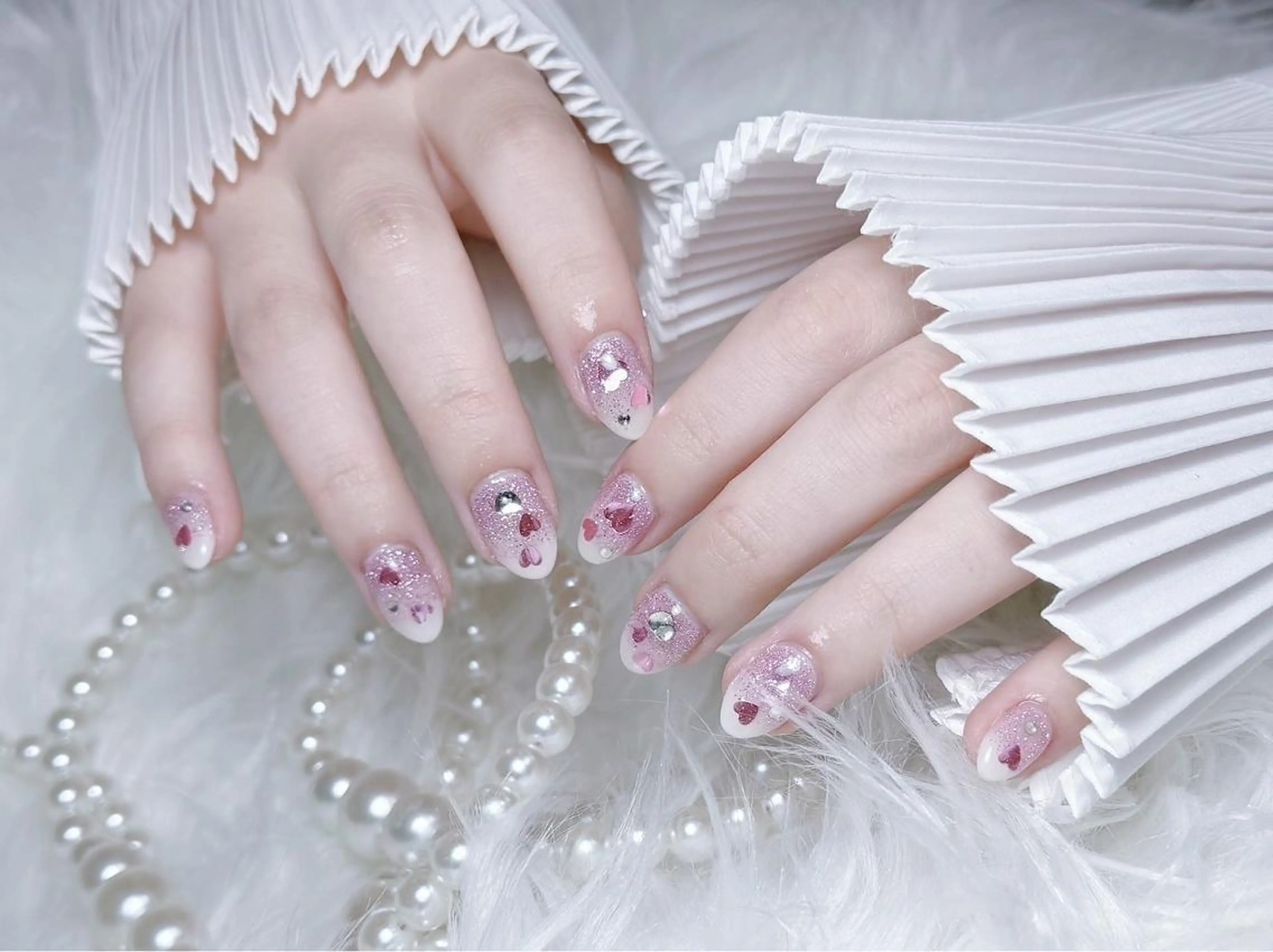 ネイル RAFFINE 月🦋🩵のネイルデザイン