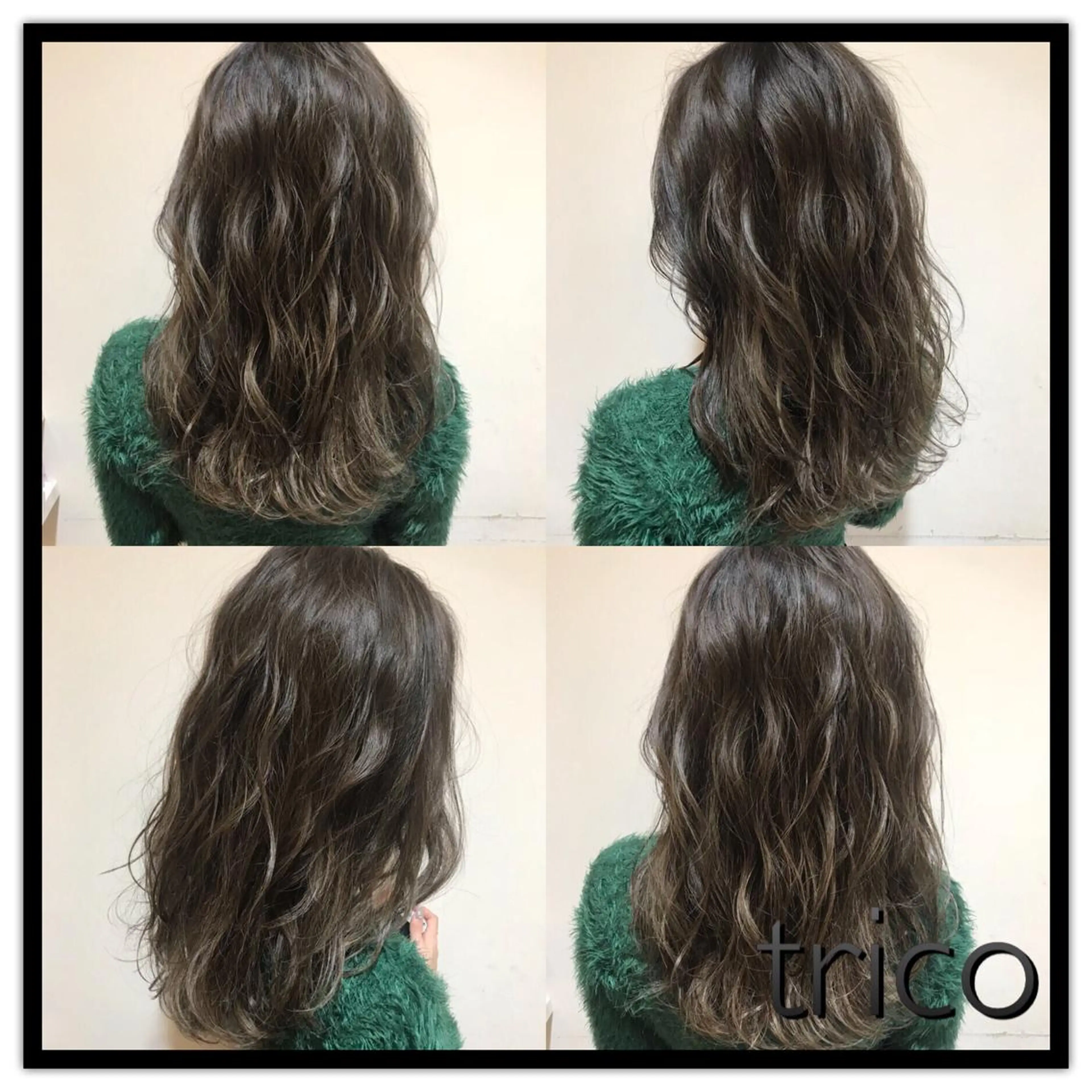 セミロング カラー 透明感カラー ハイライトカラー ハイライト 似合わせ/ブリーチ カラー.岡田友仁のヘアスタイル