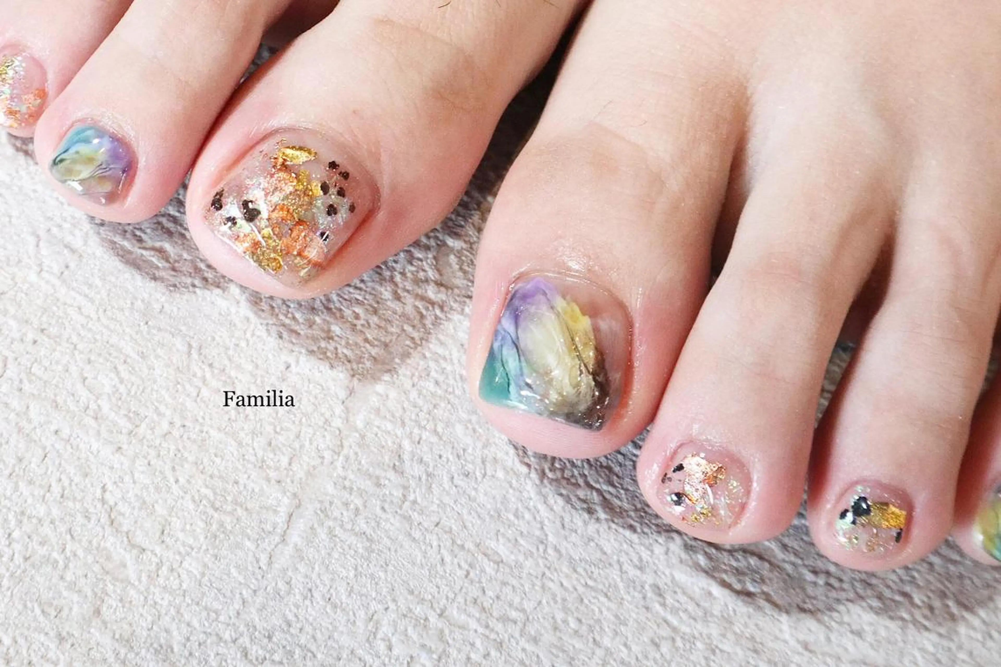 ネイル フットネイル 小河 仁美のネイルデザイン