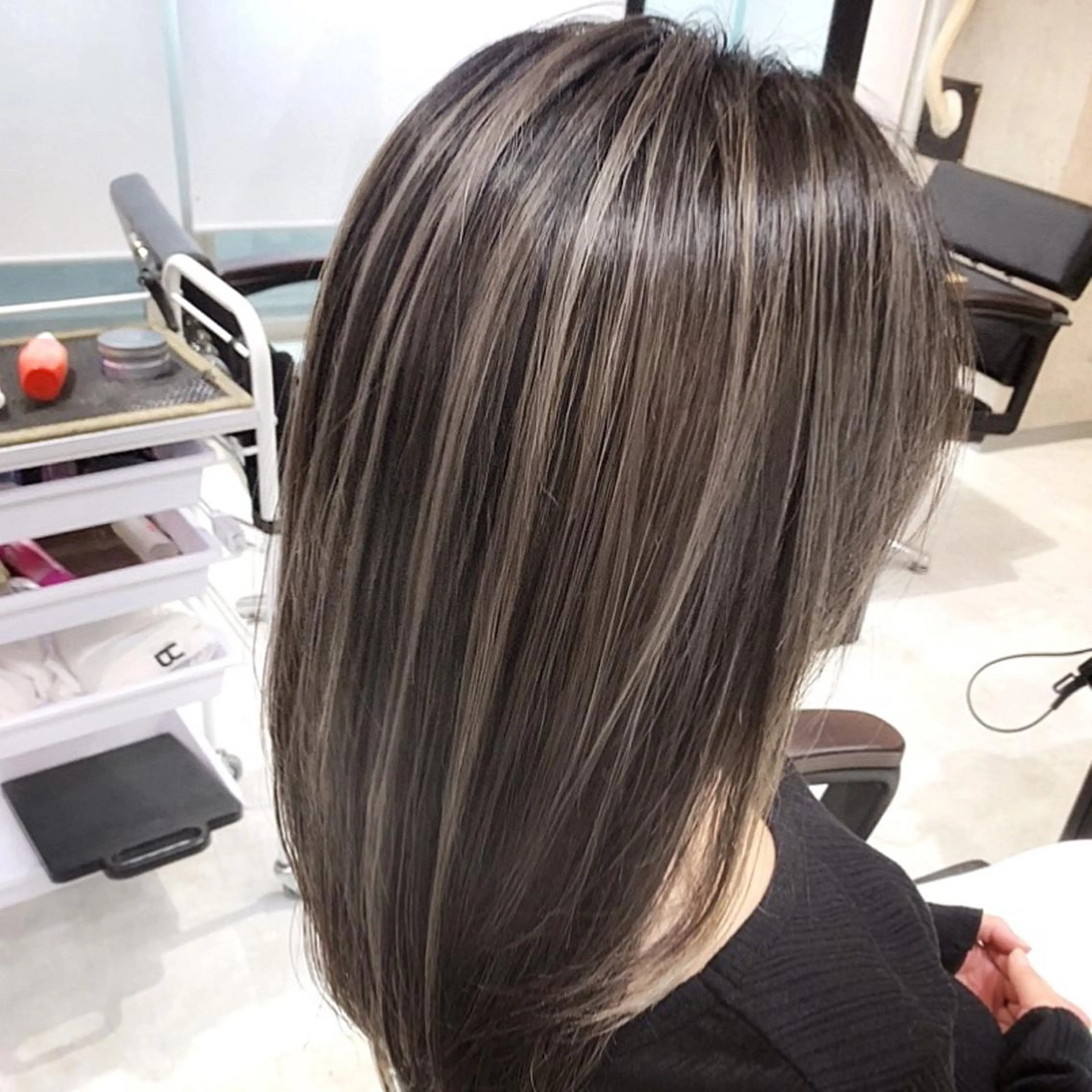 ミディアム ハイライト 松井那津子 /ハイライトブリーチのヘアスタイル