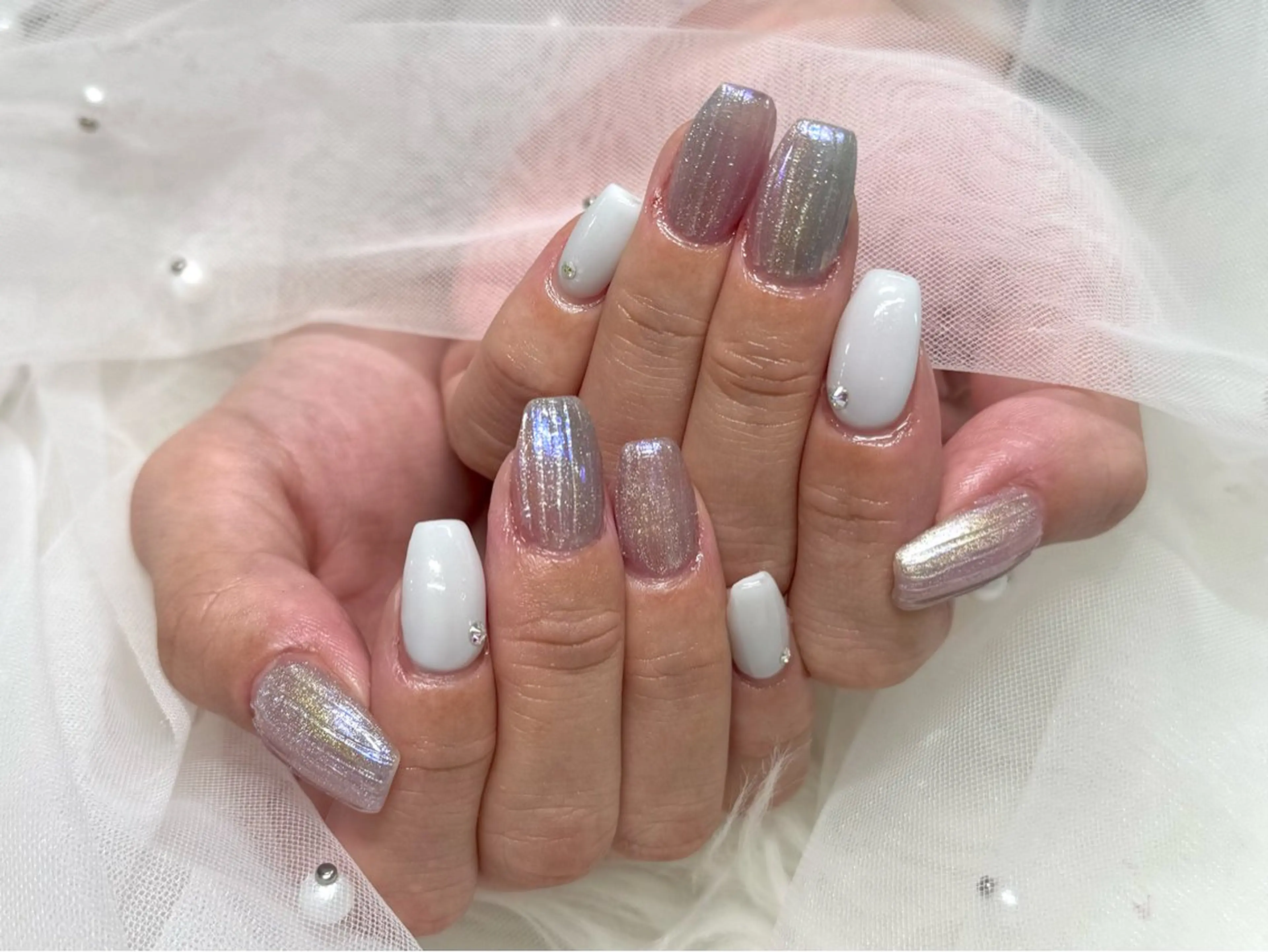 ネイル 春ネイル ハンドネイル 🫧Rio🫧ネイル /渋谷🫧ワンホンのネイルデザイン