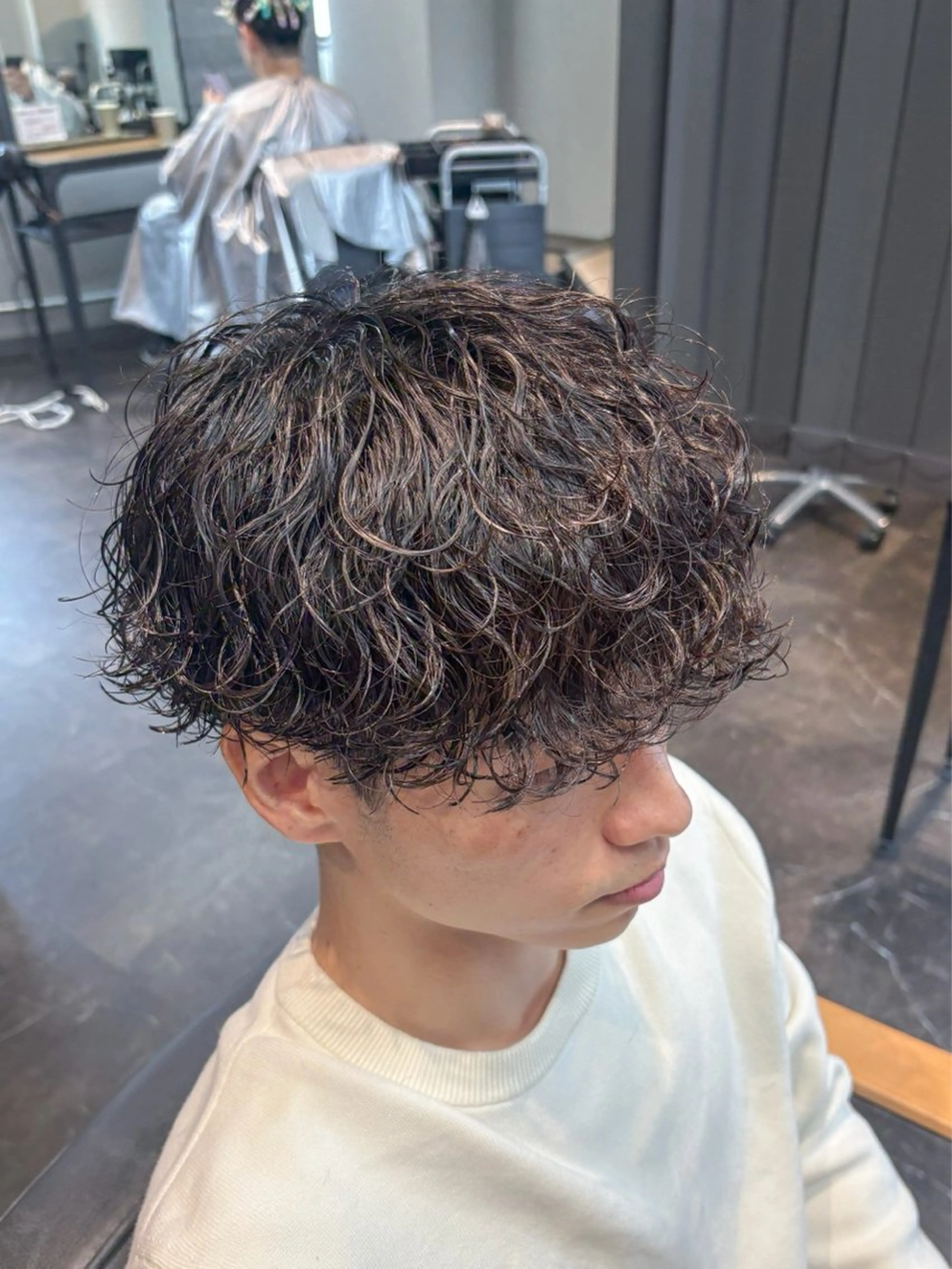 ショート カラー パーマ メンズ カット パーマ 🎧【パーマ師】 SOUMA🎧のヘアスタイル