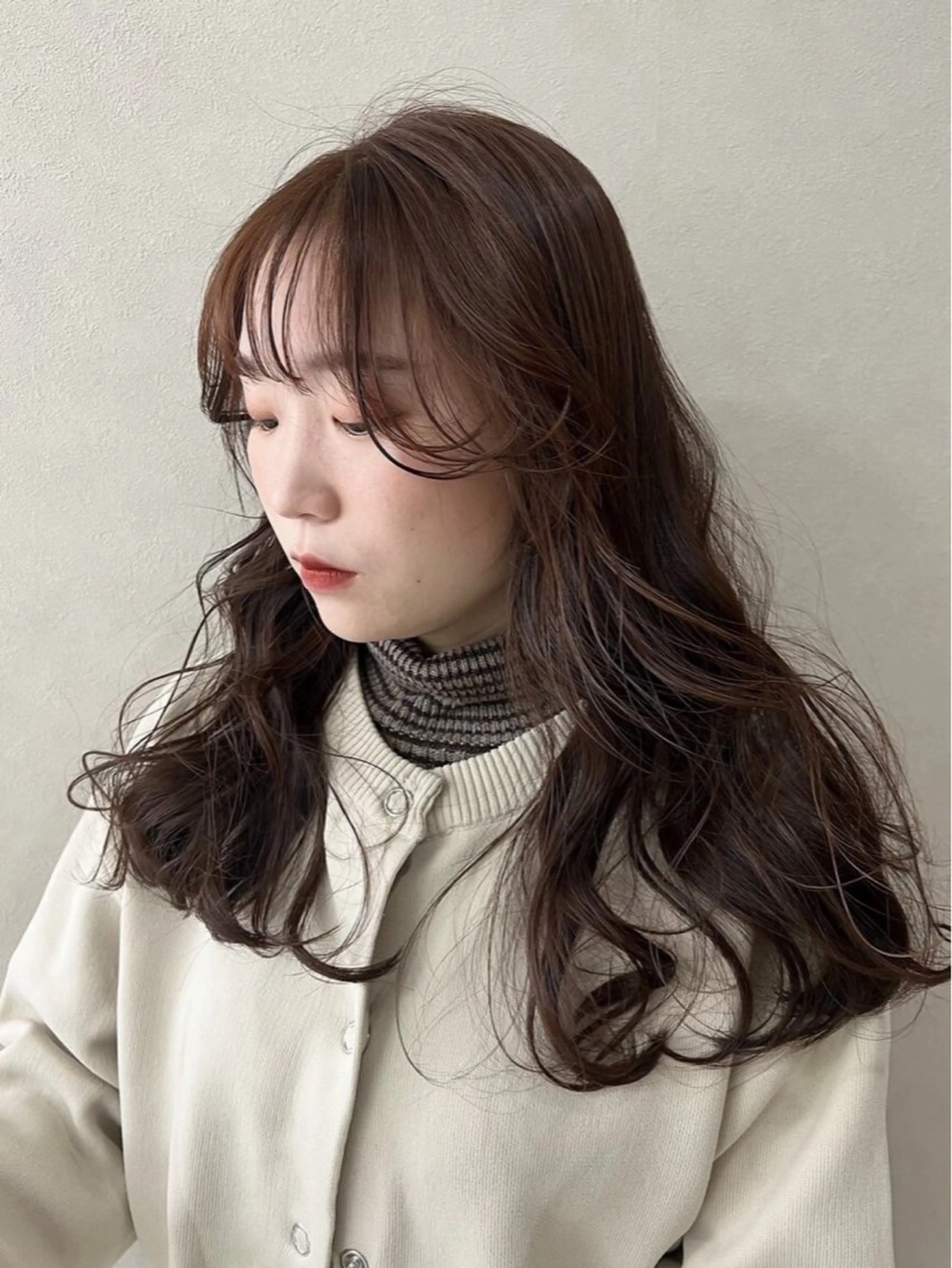 ロング カラー Soa所属・韓国風カラー✄ カズホのヘアスタイル