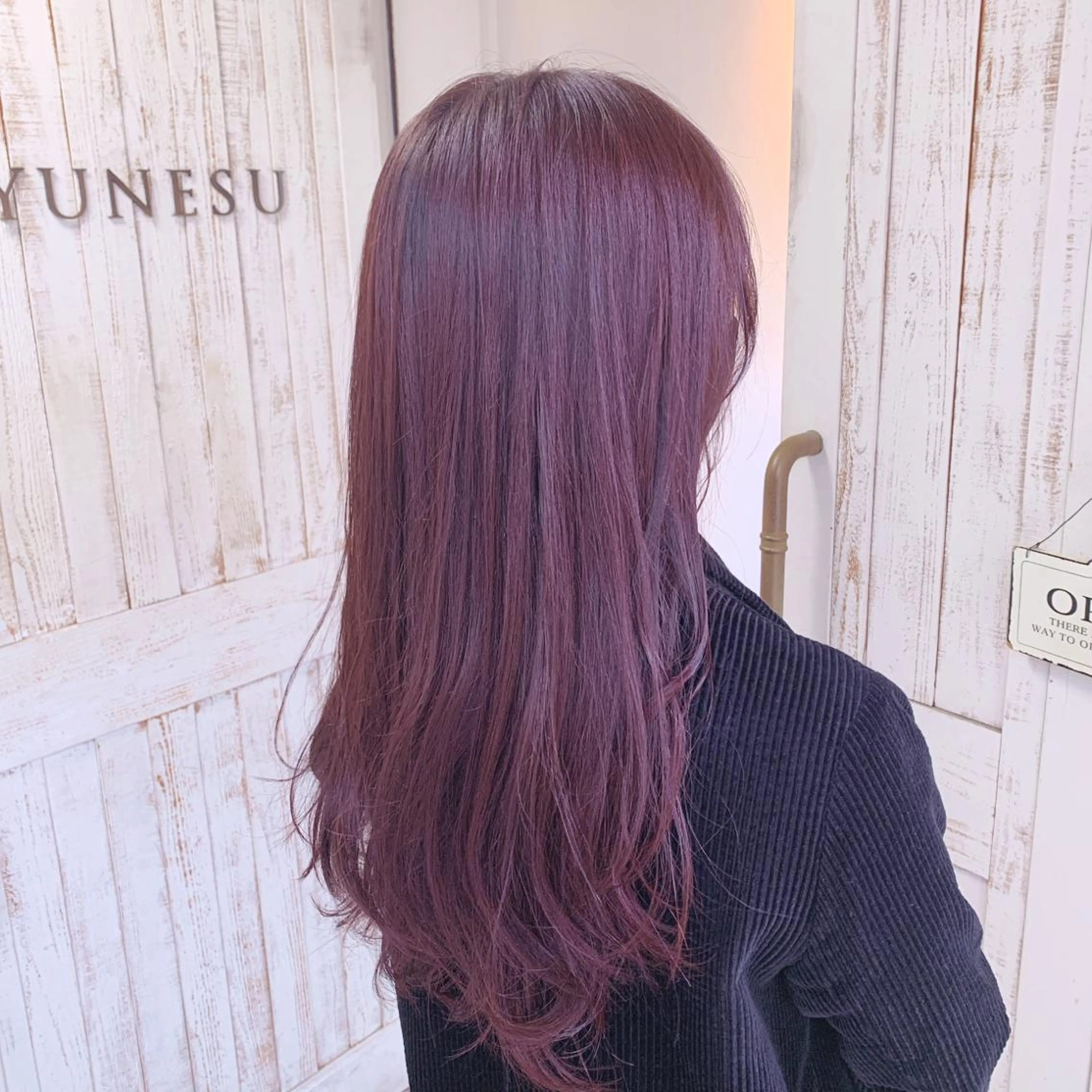 ロング カラー ヘアアレンジ ラベンダーカラー ラベンダーピンク ピンクカラー JYUNESU表参道所属・似合わせhair🔸 アサダ　タカコ🔸のヘアスタイル