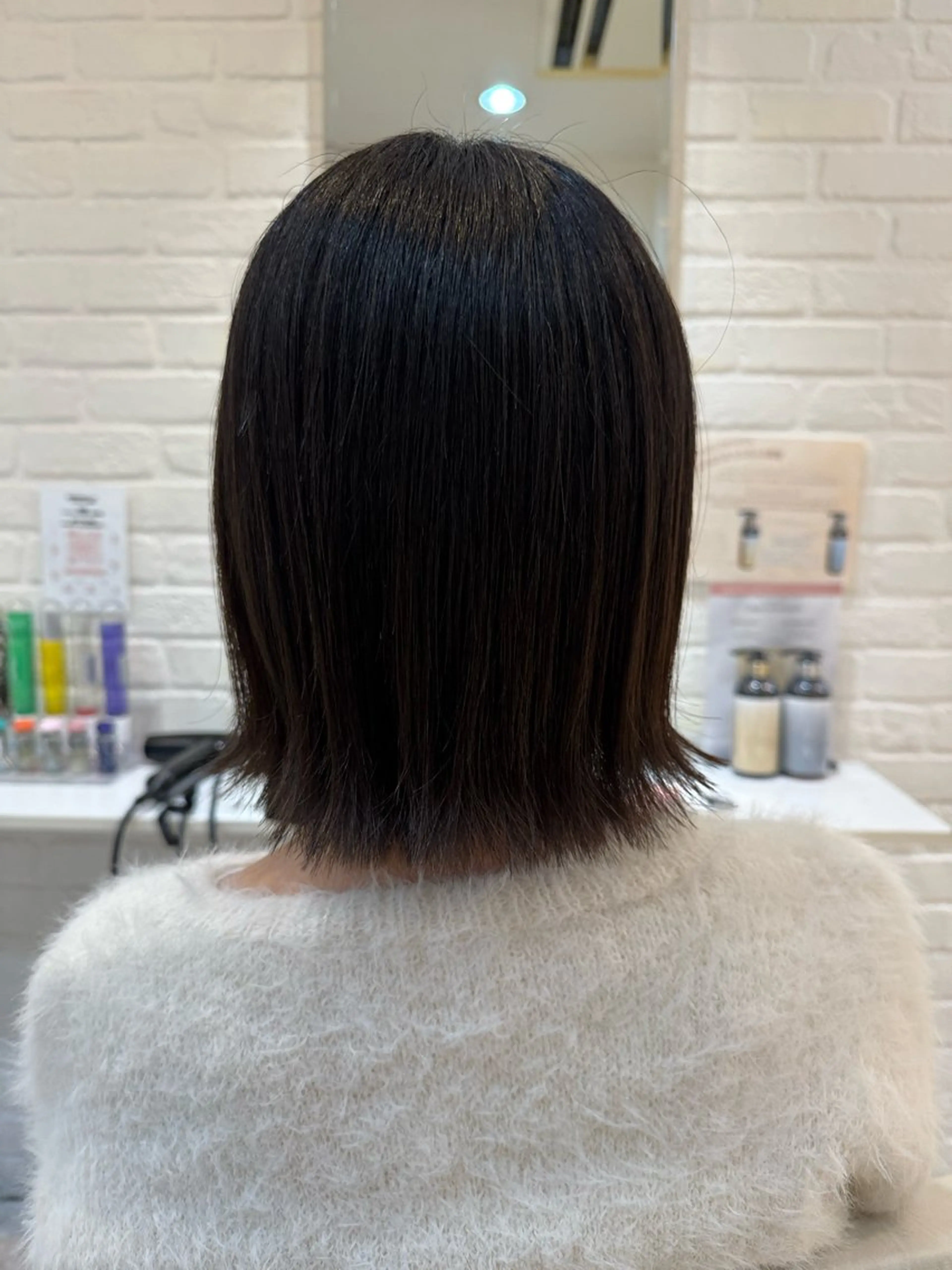 ミディアム ボブ 外ハネヘア カラーお任せ下さい✨ 𝙼𝙰𝙽𝙰🧸のヘアスタイル