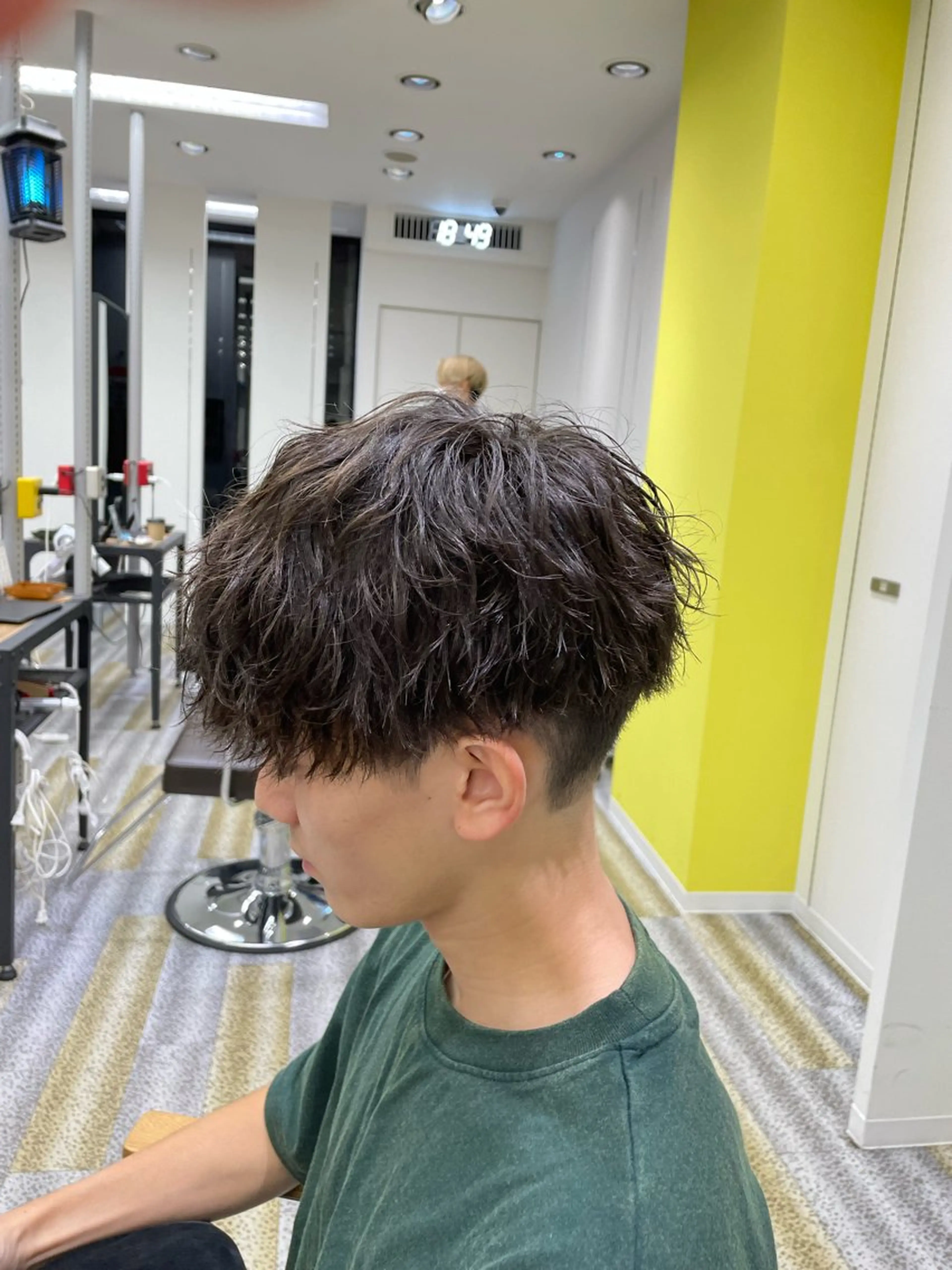 ショート パーマ メンズ マッシュ メンズパーマ 刈り上げ 波巻きパーマ カット パーマ 【メンズ特化】岩瀬 武【メンズパーマ】のヘアスタイル