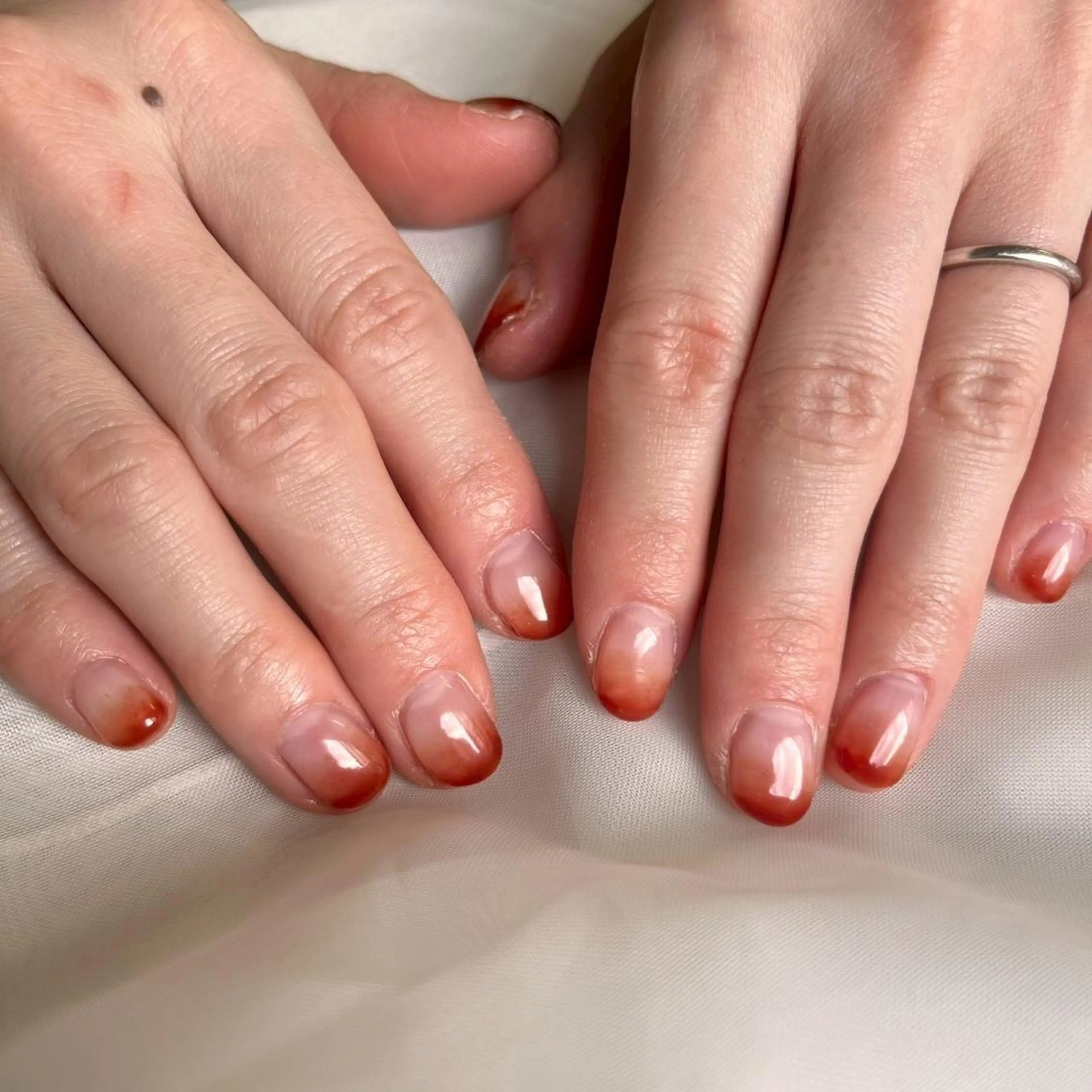 ネイル ハンドネイル みか/持ち込みアート パラジェル/長さだしのネイルデザイン