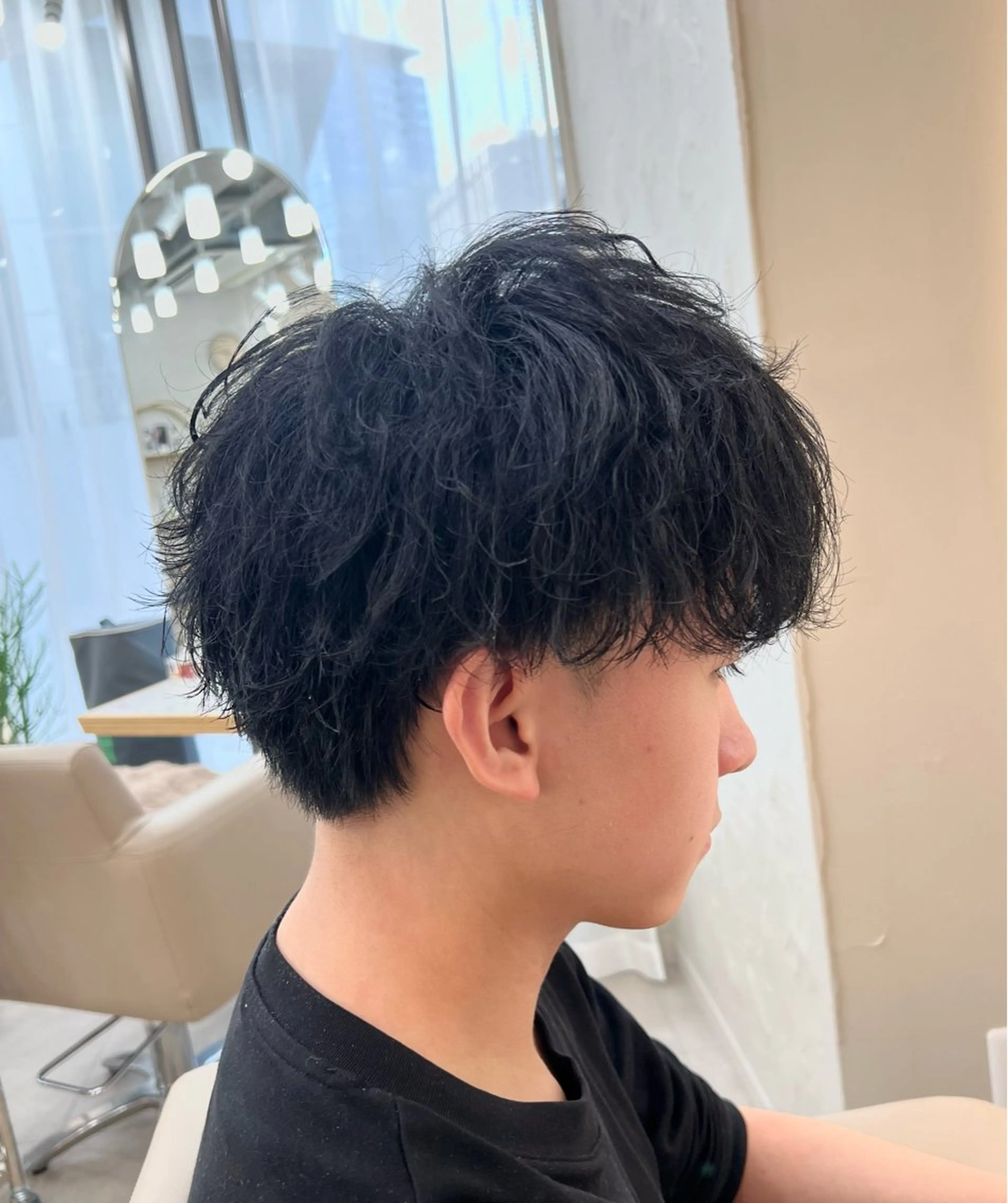 ショート パーマ メンズ カット 髪質改善/レイヤー カット/メンズカットのヘアスタイル